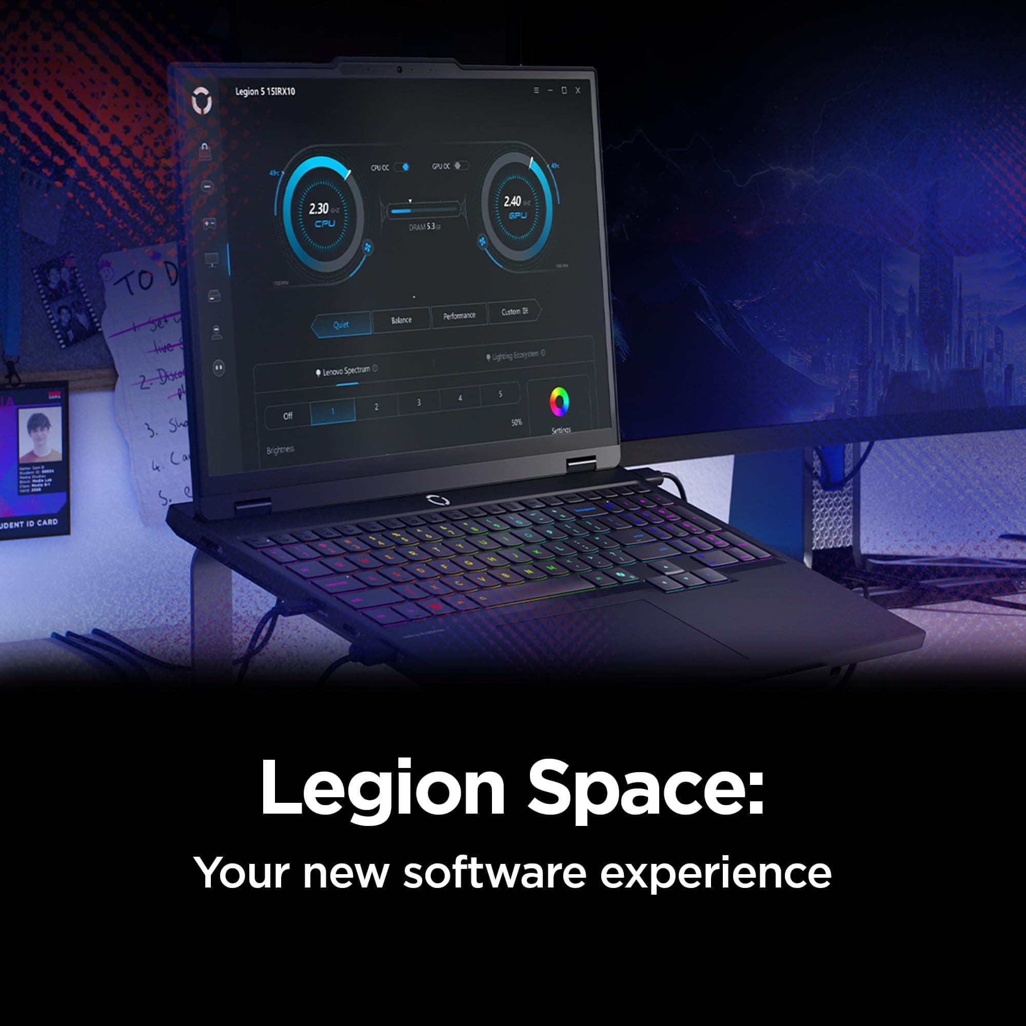 Lenovo Legion 5i – Gaming Laptop - Intel® Core™ i7-14700HX - 15" 2.5K WQXGA PureSight OLED Display–165Hz Refresh Rate–NVIDIA® GeForce RTX™ 5070 – 16 GB Memory – 1 TB Storage – 3 Months of PC GamePass, view 15