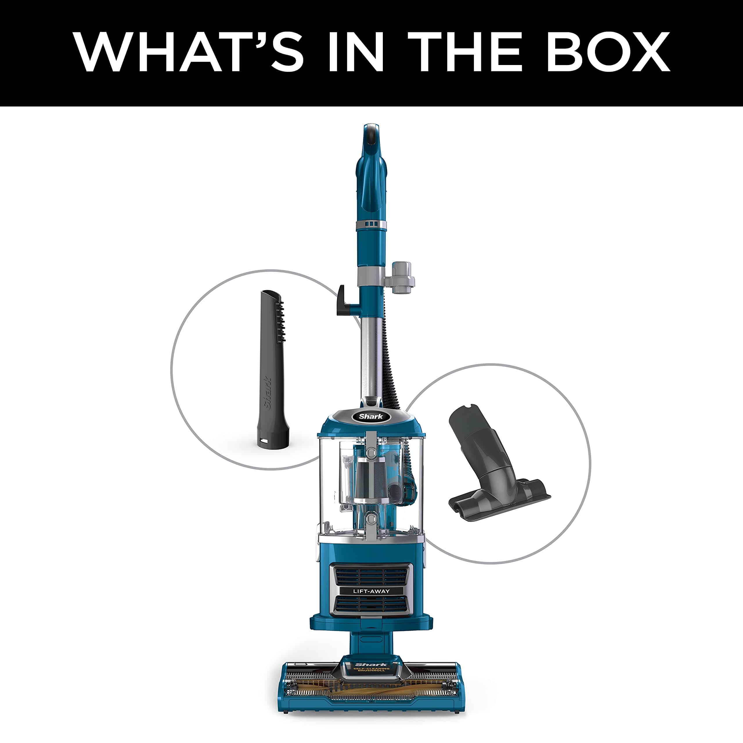 Shark Navigator Lift-Away Vacuum, Self-Cleaning, HEPA, Teal, ZU503AMZ, view 9