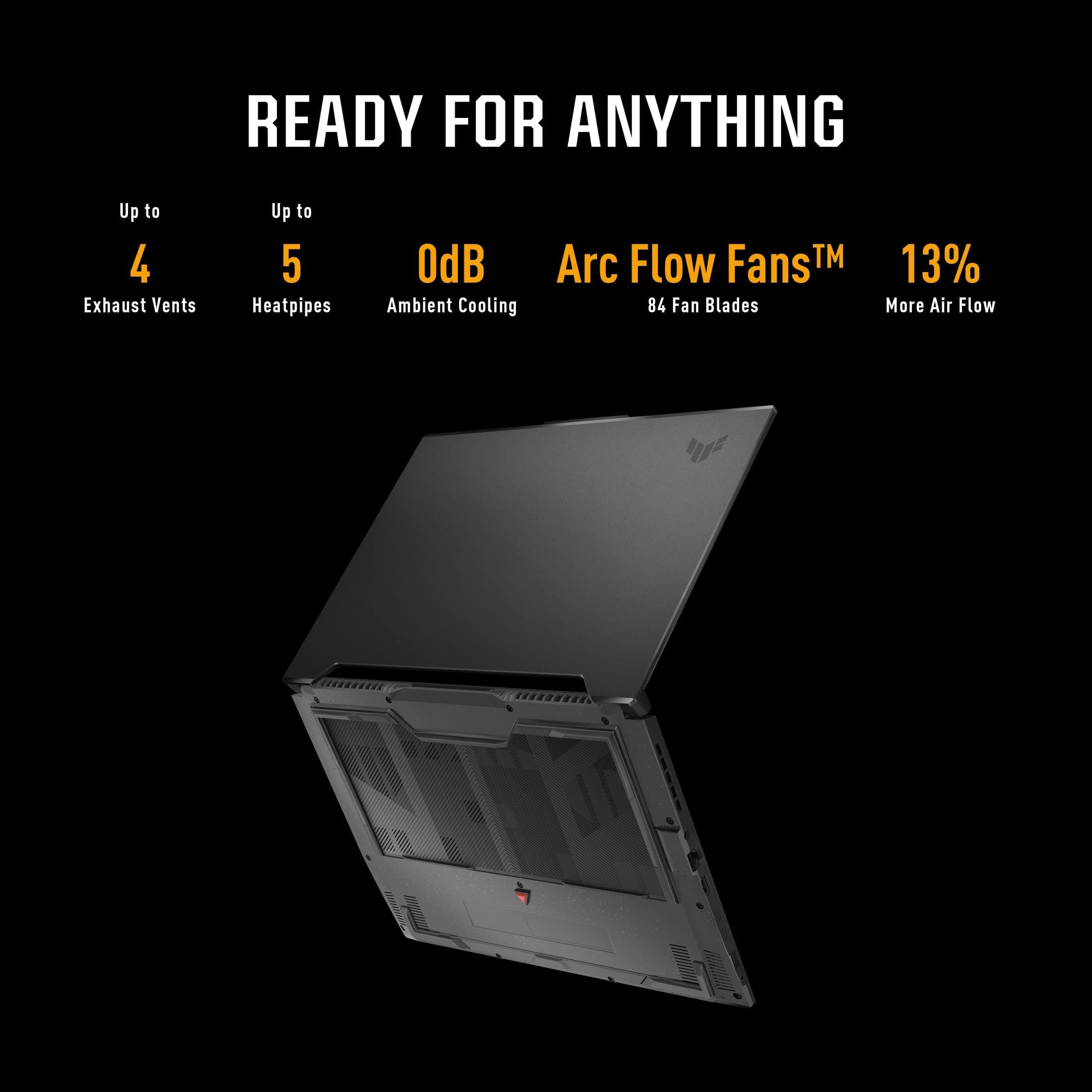 ASUS TUF Dash 15 (2022) Gaming Laptop, 15.6" 144Hz FHD Display, Intel Core i7-12650H, GeForce RTX 3060, 16GB DDR5, 512GB SSD, Thunderbolt 4, Windows 11 Home, Off Black, FX517ZM-AS73, view 8