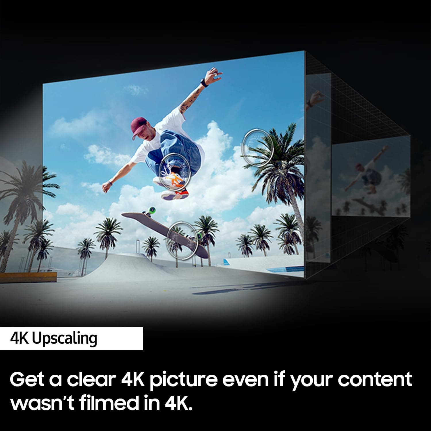 Samsung 85-Inch Class 4K Crystal UHD DU8000 Series HDR Smart TV w/Object Tracking Sound Lite, Motion Xcelerator 120Hz, Ultra Slim Design, Gaming Hub, Alexa Built-in (UN85DU8000, 2024 Model), view 4