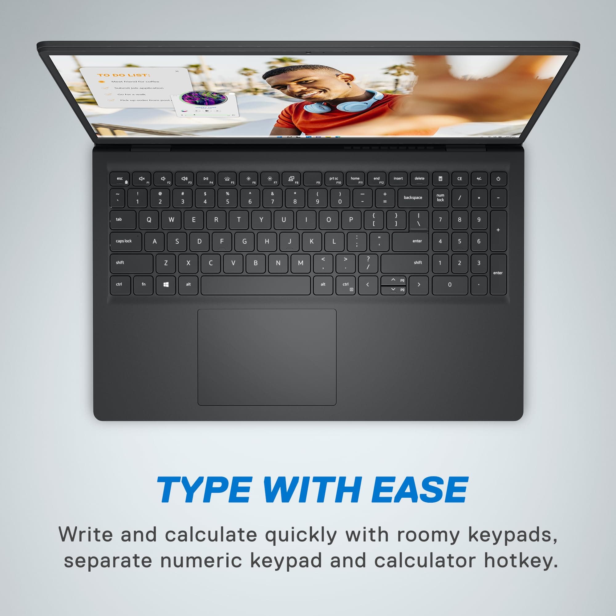 Dell Inspiron 15 3535 Laptop - 15.6-inch FHD (1920 x 1080) Display, AMD Ryzen 5 7520U Processor, 8GB DDR4 RAM, 512GB SSD, AMD Radeon Graphics, Windows 11 Home, 6-Months Migrate - Carbon Black, view 9