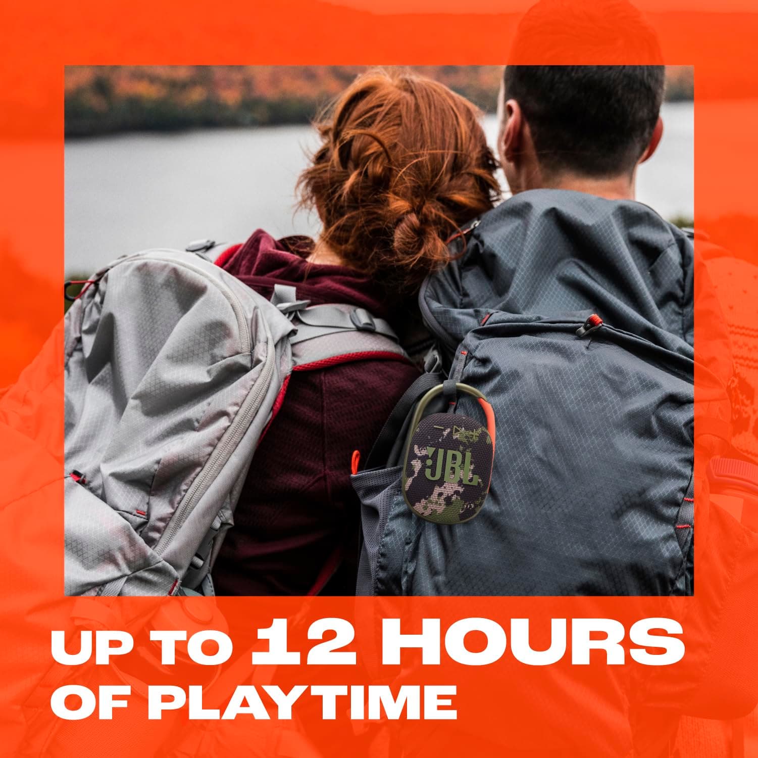 JBL Clip 5 - Ultra-Portable, Waterproof & Dustproof Bluetooth Speaker, Big JBL Pro Sound with Punchy bass, Integrated Carabiner, Up to 12 Hours of Play, Made in Part with Recycled Materials (Black), view 3