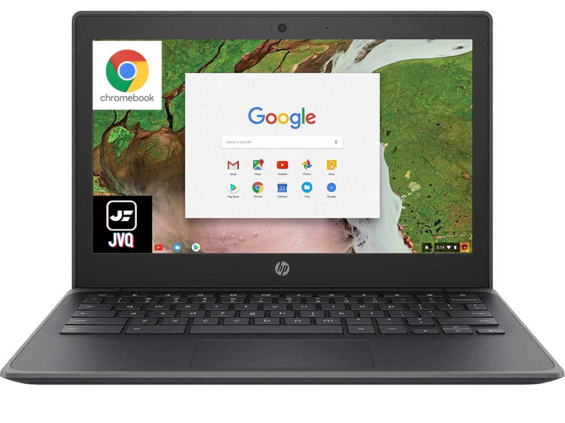 HP 2022 Chromebook 11A G8 Education Edition, 11.6" HD Laptop for Business and Student, AMD A4-9120C(up to 2.4GHz), 4GB Memory, 32GB eMMC, Webcam, USB-C, WiFi, Bluetooth, Chrome OS, JVQ MP