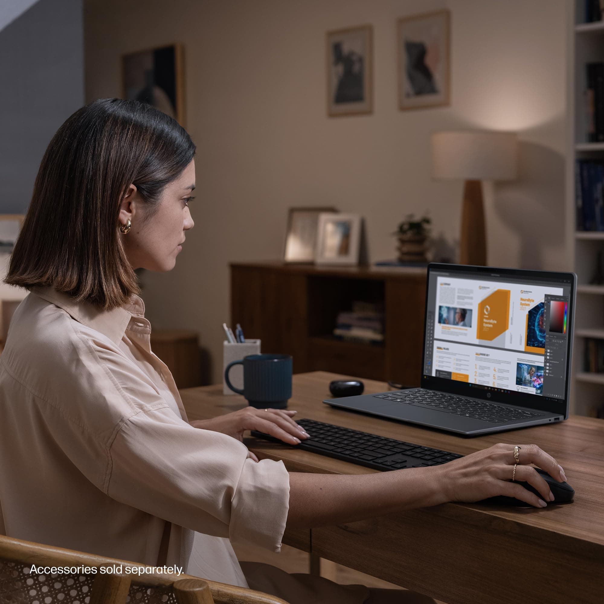HP OmniBook 3 17.3 inch Laptop PC, FHD Display, AMD Ryzen 3 30, 8 GB RAM, 512 GB SSD, AMD Radeon 610M Graphics, Windows 11 Home, Mica Silver, 17-dp0199nr, view 15