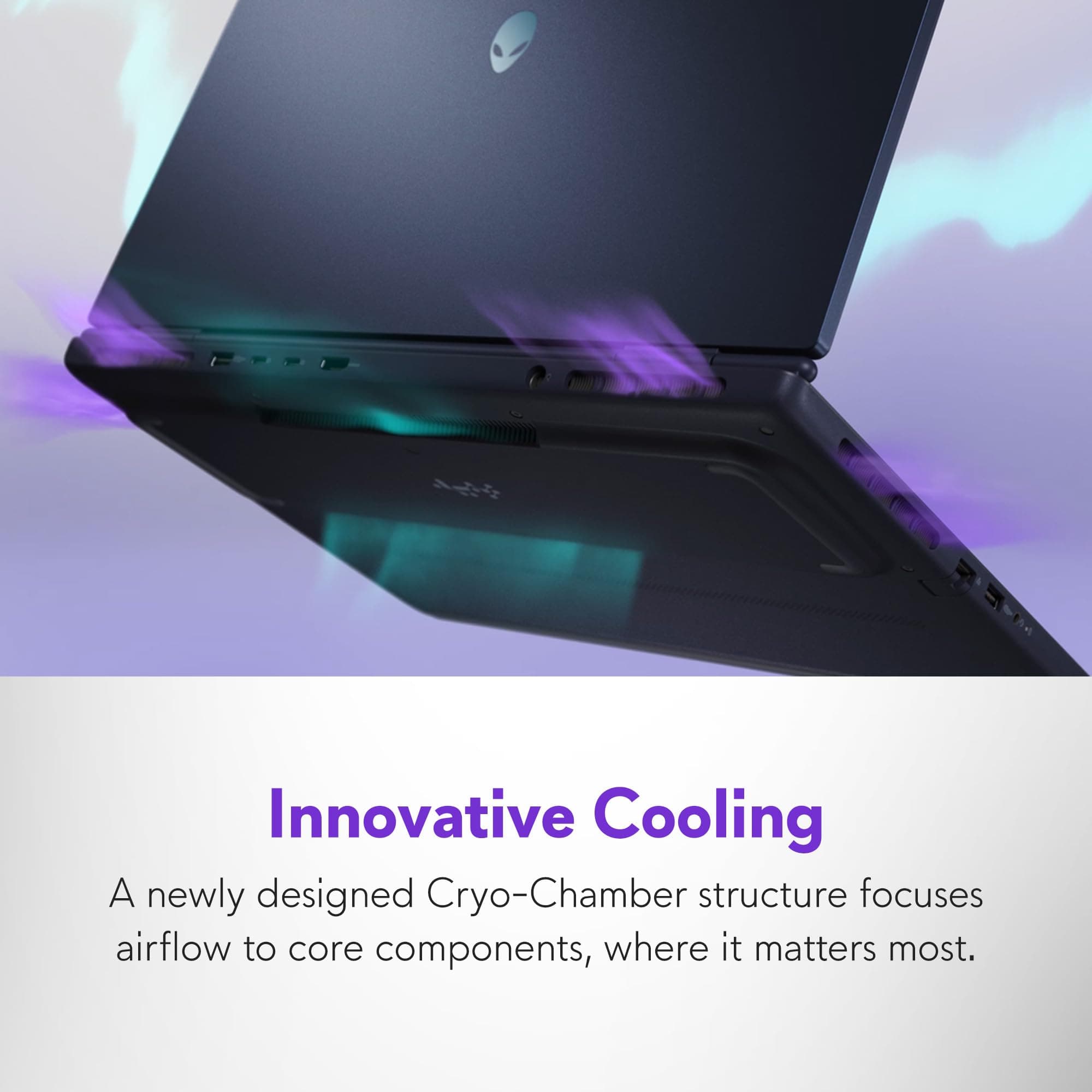 Alienware 16 Aurora Gaming Laptop AC16250-16-inch WQXGA 120Hz Display,Intel Core 7 Processor (Series 2) 240H Processor,16GB DDR5 RAM,512GB SSD, NVIDIA GeForce RTX 4050 Graphics,Windows 11 Home-Blue, view 4