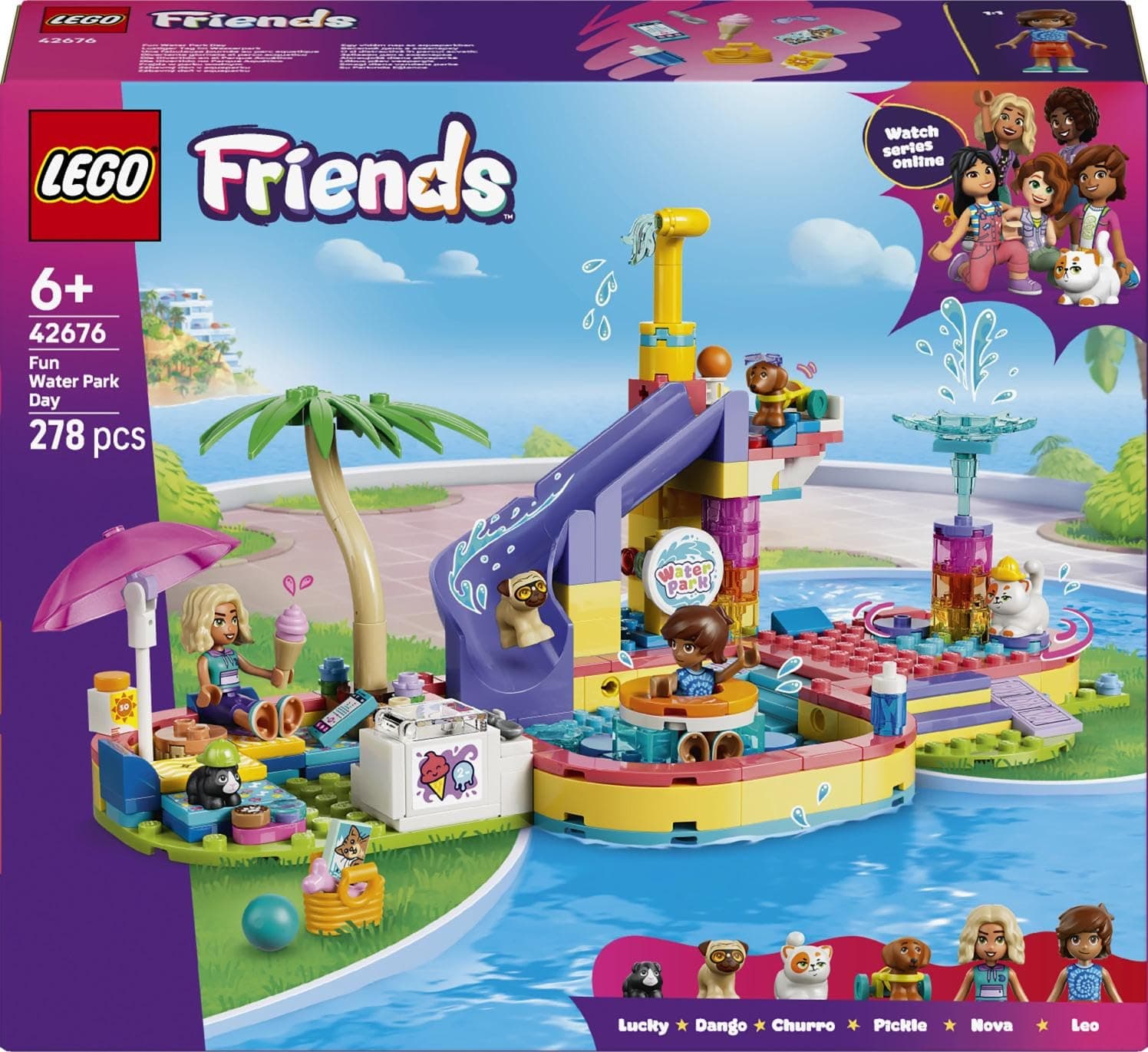 Lego 42676 Friends Water Park Toy, Birthday Present, Blocks, Education, Girls, Boys, Kids, 6 Years, 7 Years, 8 Years, 9 Years, Interior, Stylish, Pretend Play, Pretend Play, view 8