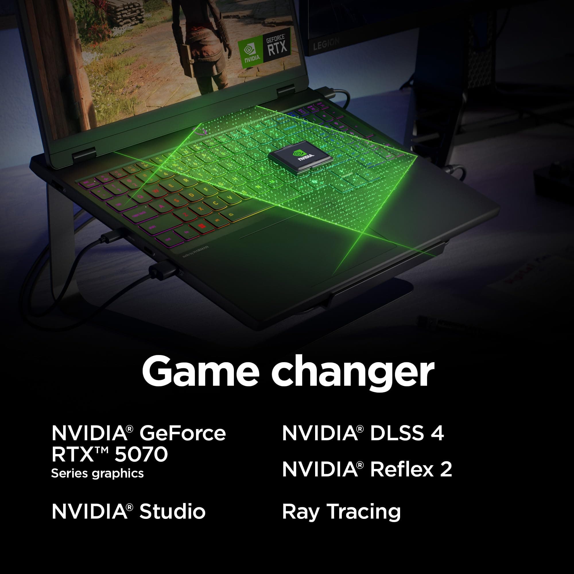 Lenovo Legion 5i – Gaming Laptop - Intel® Core™ i7-14700HX - 15" 2.5K WQXGA PureSight OLED Display–165Hz Refresh Rate–NVIDIA® GeForce RTX™ 5070 – 16 GB Memory – 1 TB Storage – 3 Months of PC GamePass, view 6