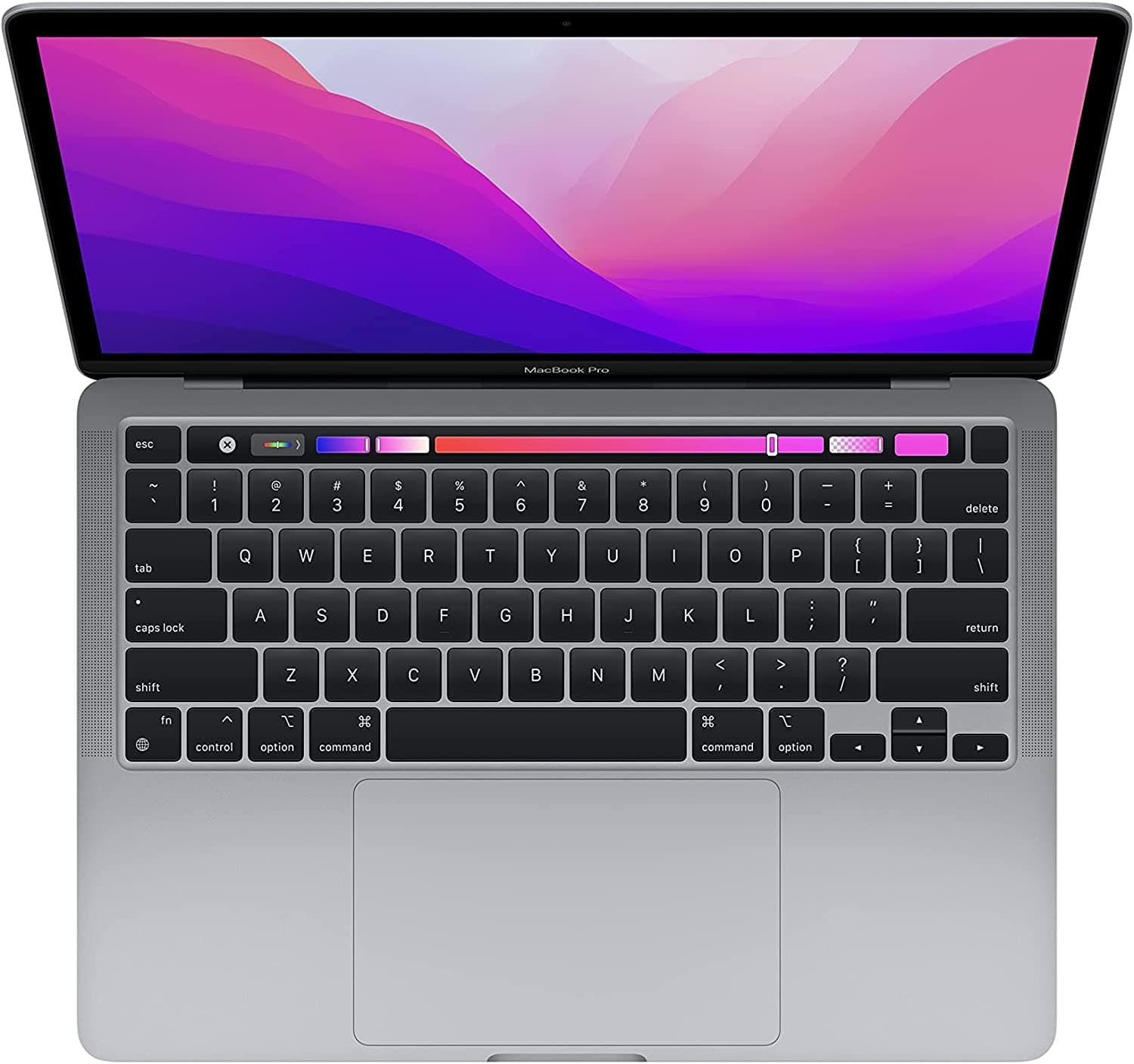 2022 Apple MacBook Pro with Apple M2 chip (13-inch, 8GB RAM, 256GB SSD Storage) (QWERTY English) Space Gray (Renewed), view 2