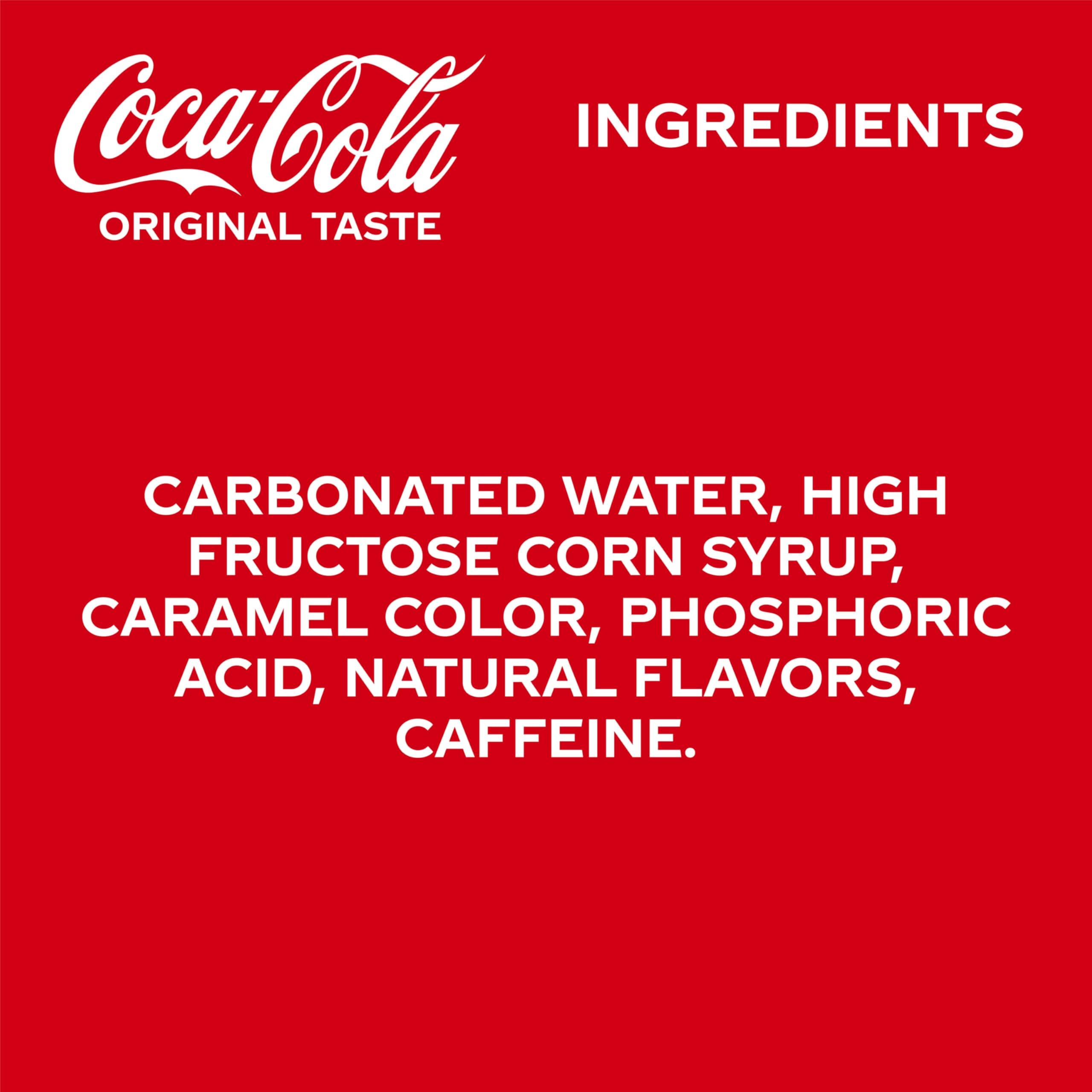 Coca-Cola Soda Soft Drink Fridge Pack Mini Cans, 7.5 fl oz, 10 Pack, view 11