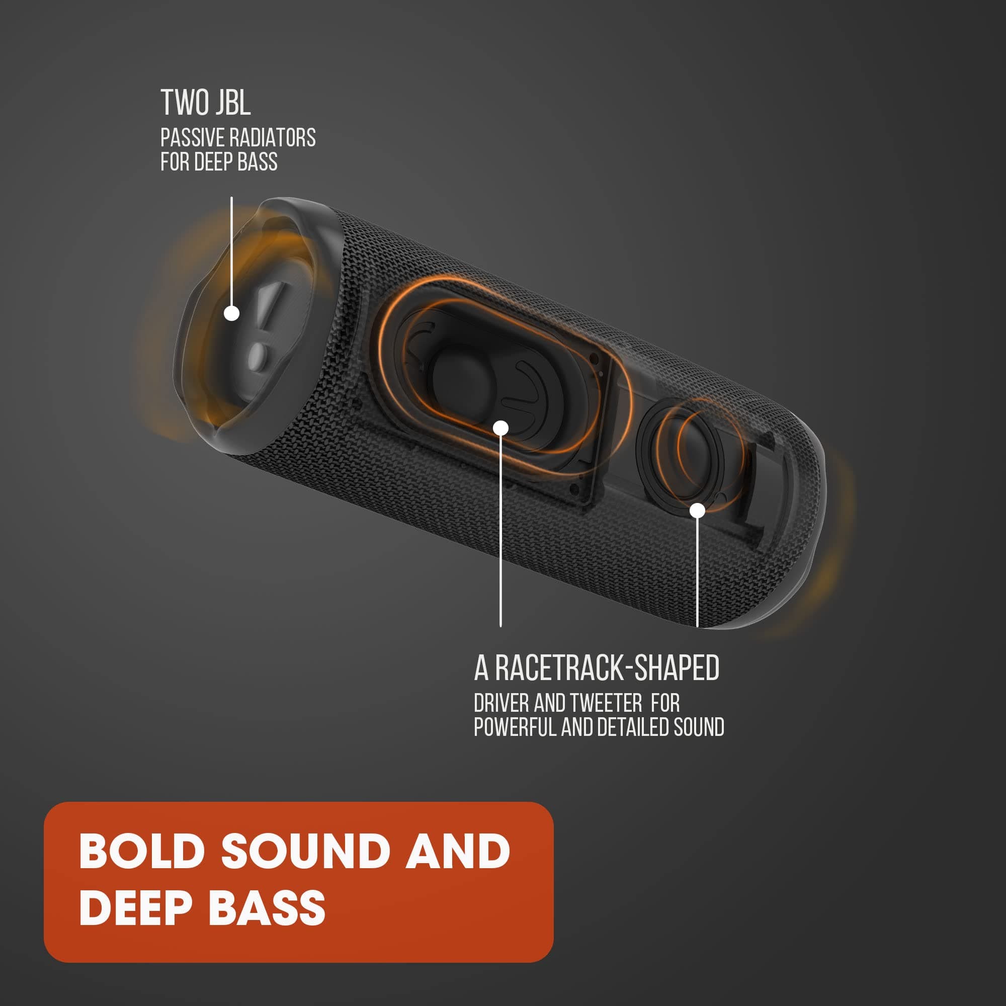 JBL Flip 6 - Portable Waterproof Speaker - Black, view 4