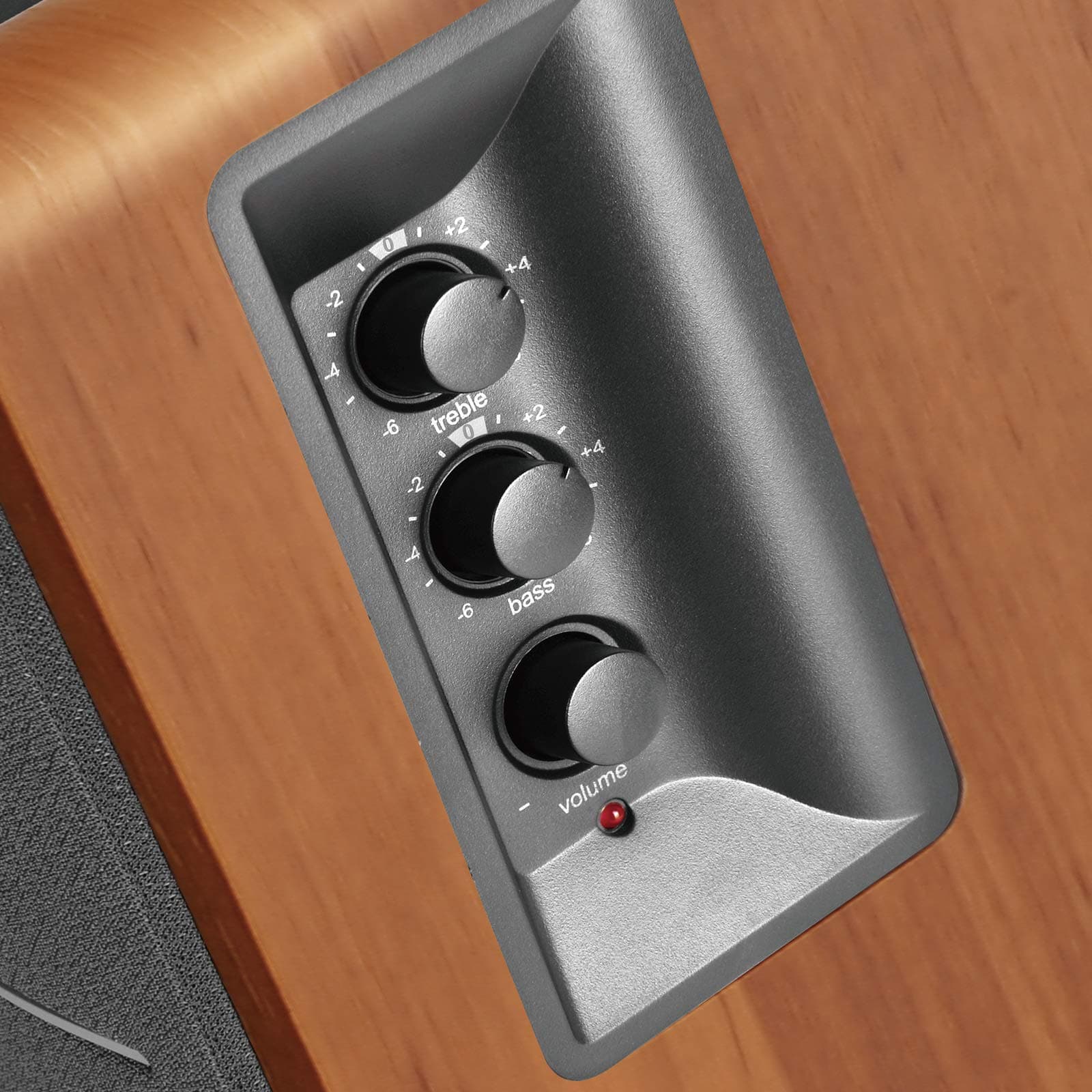 Edifier R1280Ts Powered Bookshelf Speakers - 2.0 Stereo Active Near Field Monitors - Studio Monitor Speaker - 42 Watts RMS with Subwoofer Line Out - Wooden Enclosure, view 3