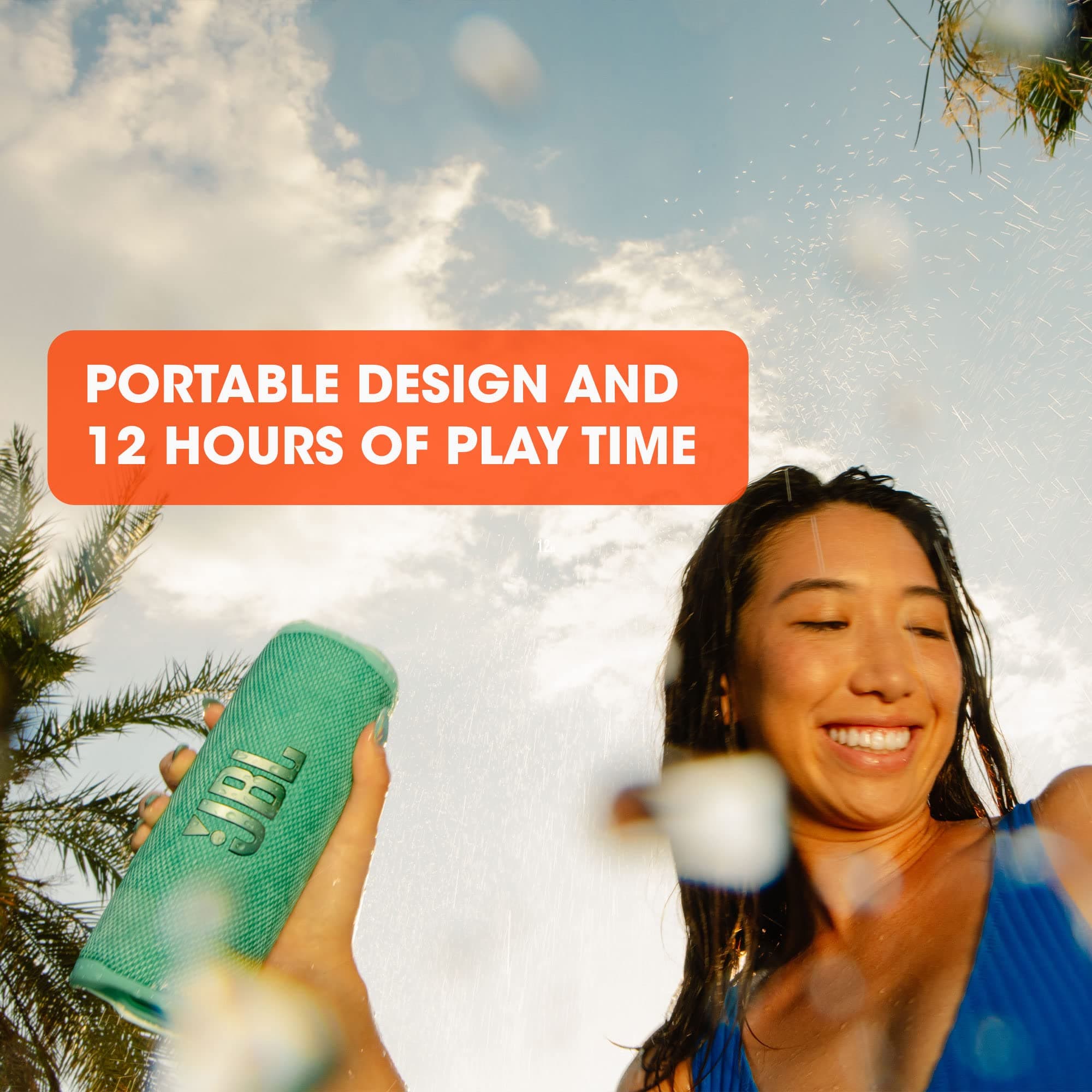 JBL Flip 6 - Portable Waterproof Speaker - Black, view 5