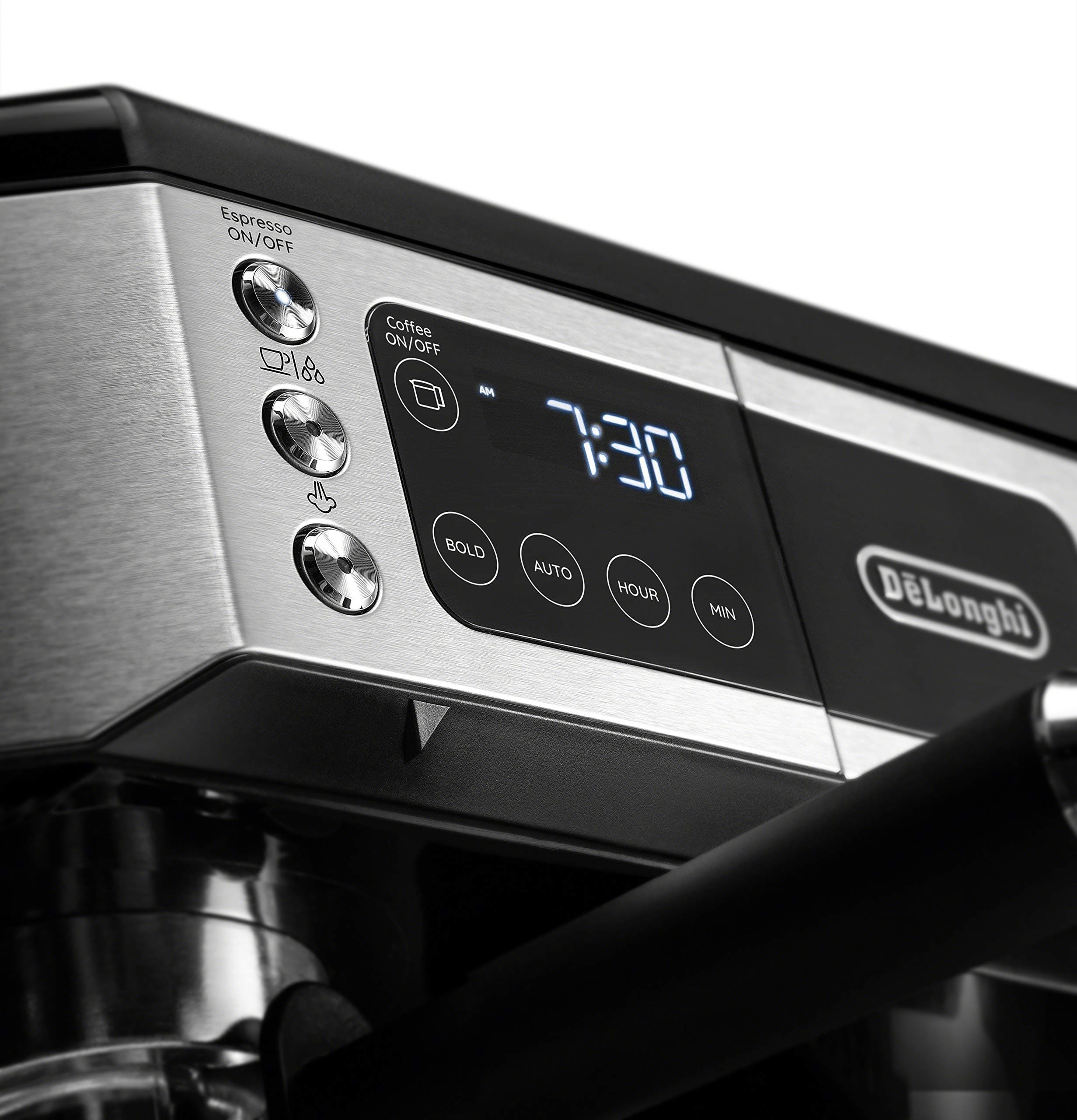 De'Longhi All-in-One Espresso & Coffee Maker, 10-Cup Pot, Milk Frother, view 2