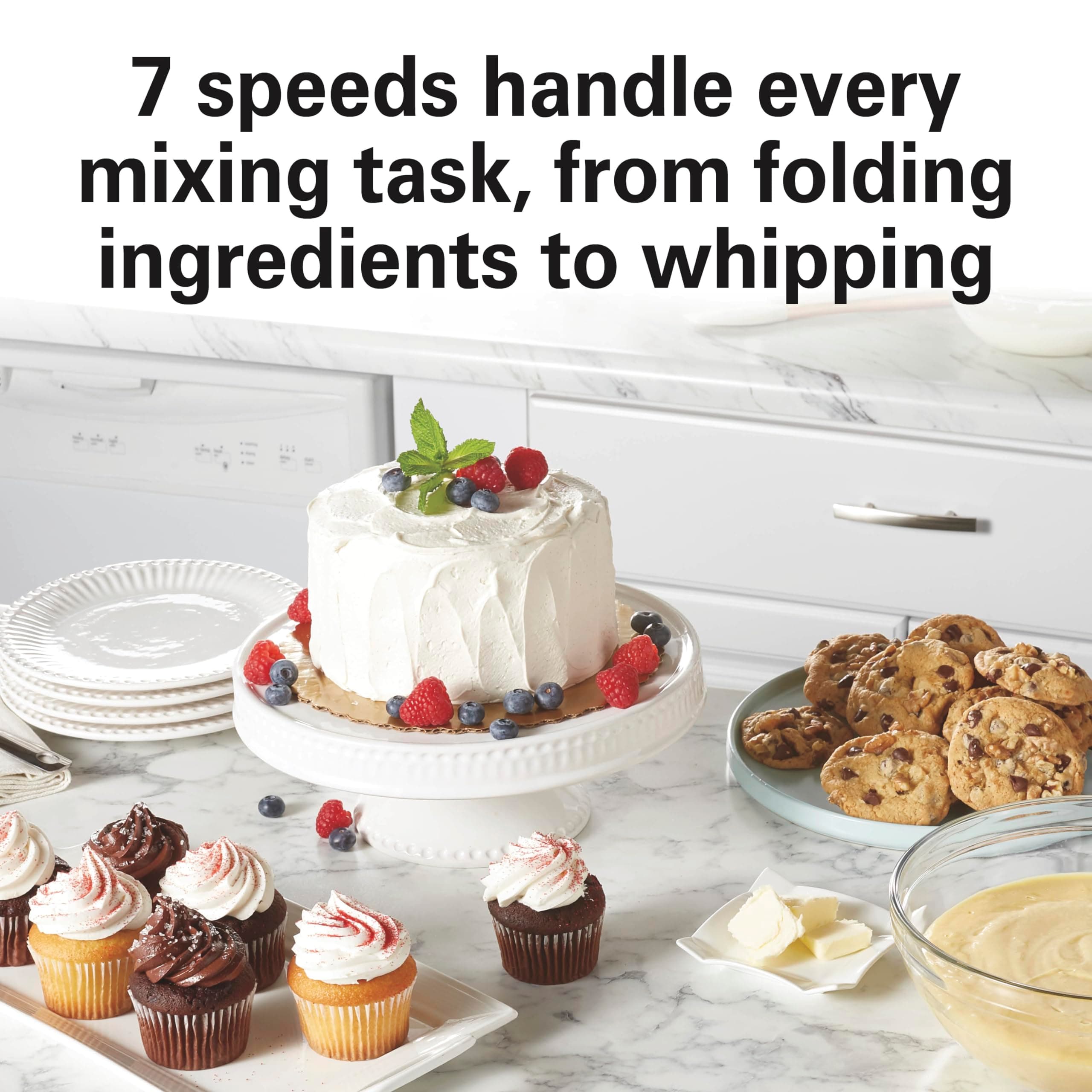 Hamilton Beach 4 Quart Electric Stand Mixer With 7 Speeds, view 5