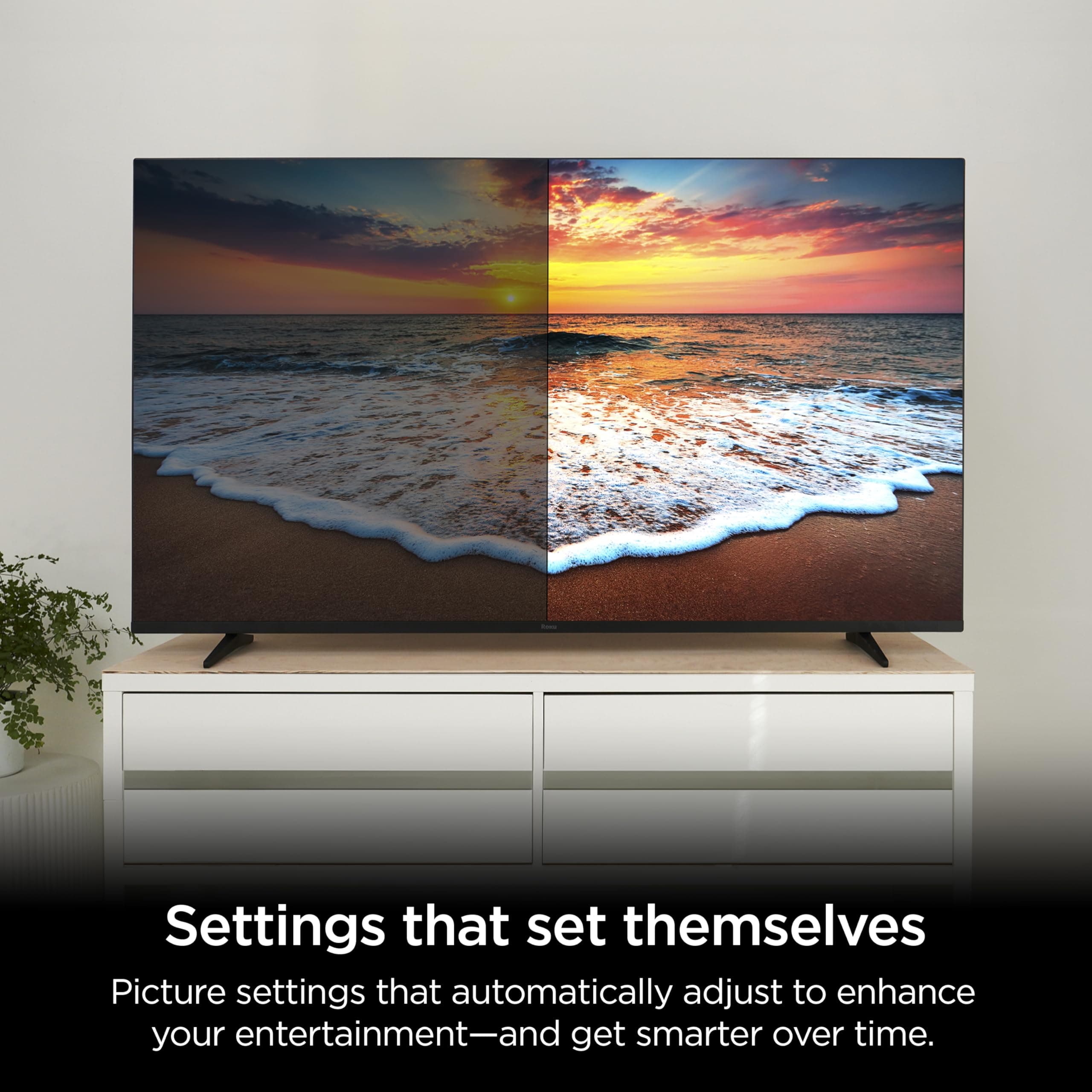 Roku Smart TV – 75-Inch Pro Series 4K QLED RokuTV with Backlit Roku Voice Remote Pro, Dolby Vision IQ, 120Hz Refresh Rate – Live Local News, Sports, Gaming, view 5