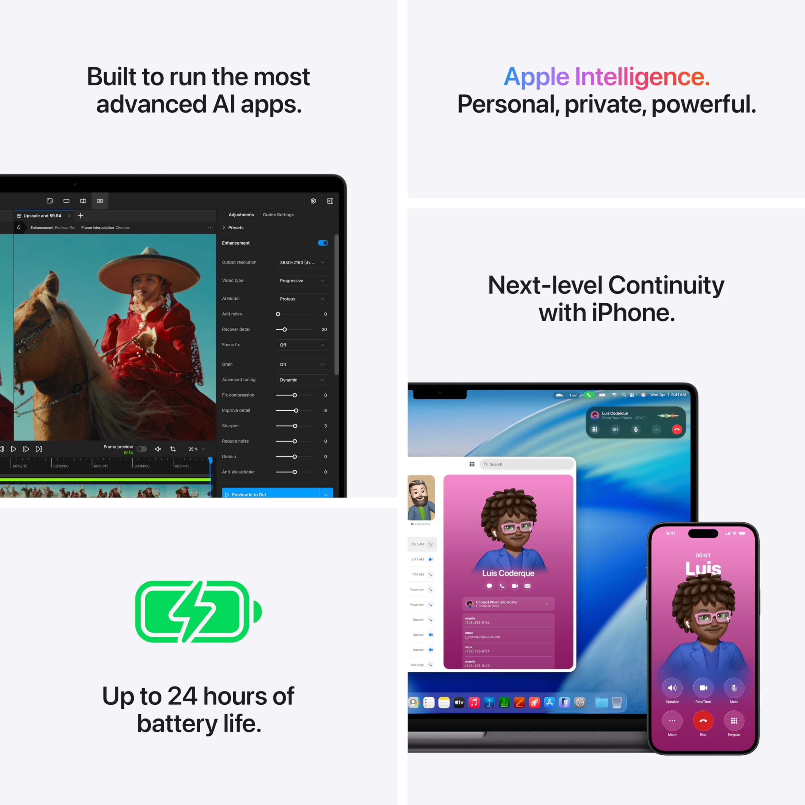 Apple MacBook Pro Laptop with M5 Max, 18‑core CPU, 40‑core GPU: Standard 16.2-inch Display, 128GB Unified Memory, 4TB SSD Storage; Space Black, view 8