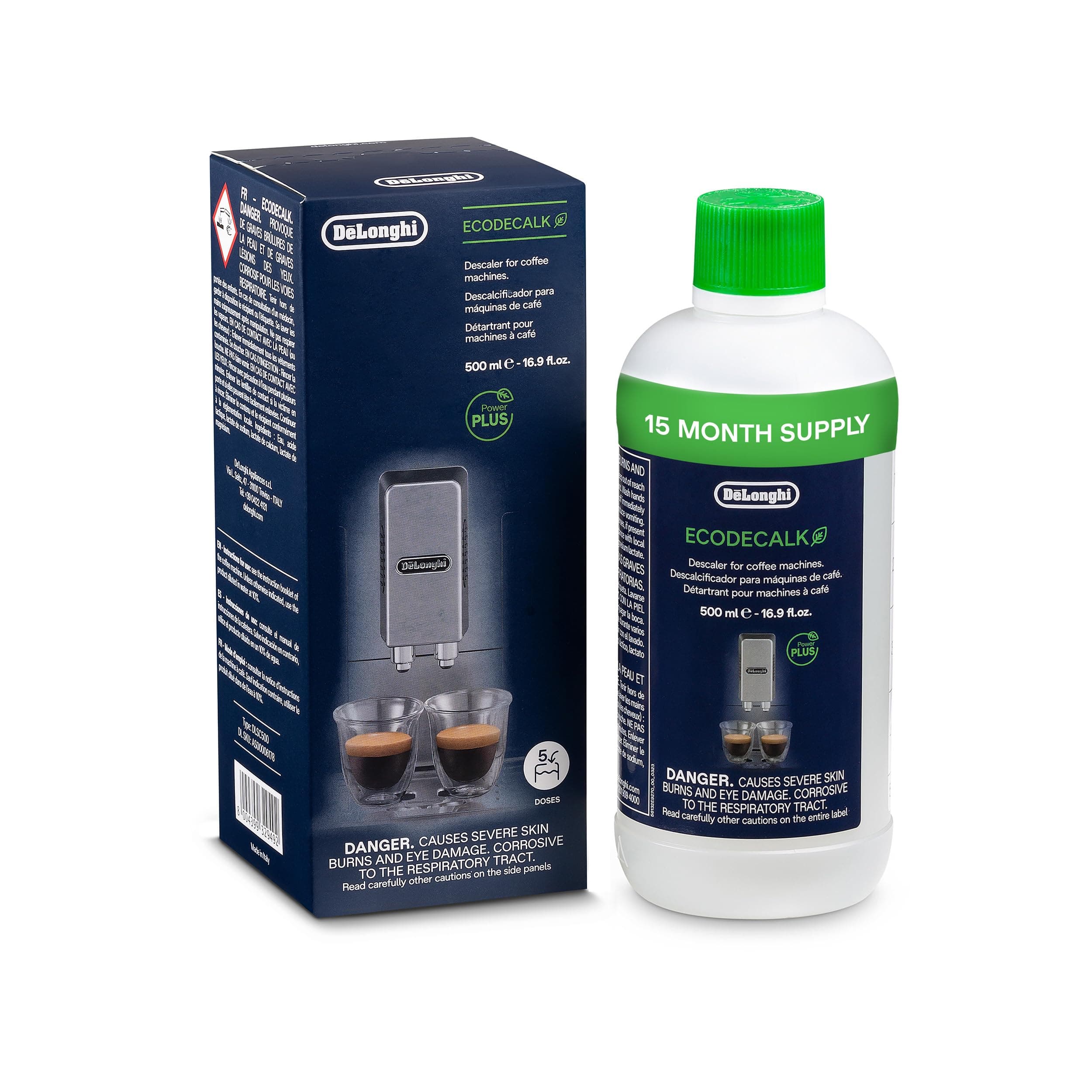 De'Longhi EcoDecalk Universal Descaler, for Coffee Machines 16.90 oz