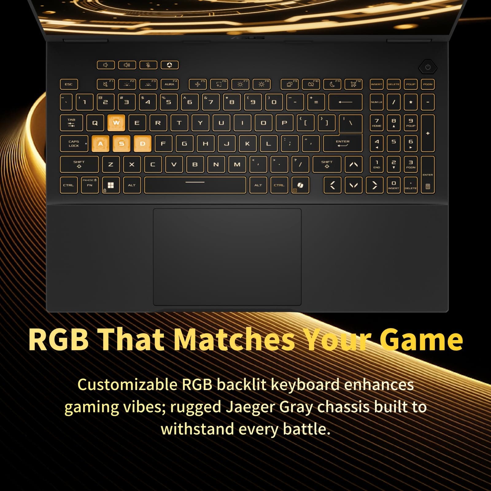 ASUS TUF F16 Gaming Laptop • Dedicated GeForce RTX 5060 • 16’’ FHD+ IPS Anti-Glare Display • Intel i7 14650HX(16-Core) • Backlit KB • Facial Recognition • Win 11 Pro • Accessories • 32GB DDR5+1TB SSD, view 5