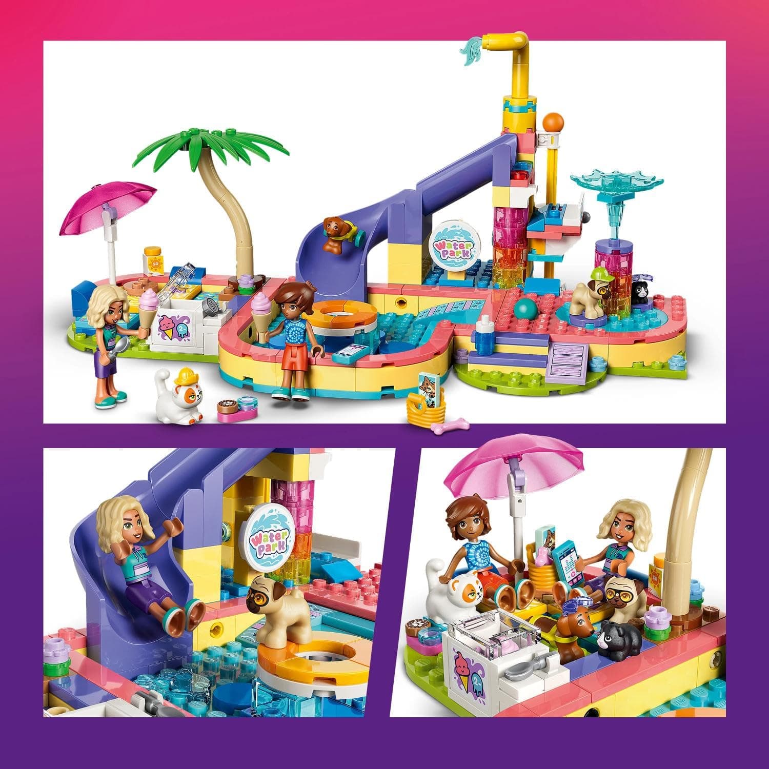 Lego 42676 Friends Water Park Toy, Birthday Present, Blocks, Education, Girls, Boys, Kids, 6 Years, 7 Years, 8 Years, 9 Years, Interior, Stylish, Pretend Play, Pretend Play, view 5