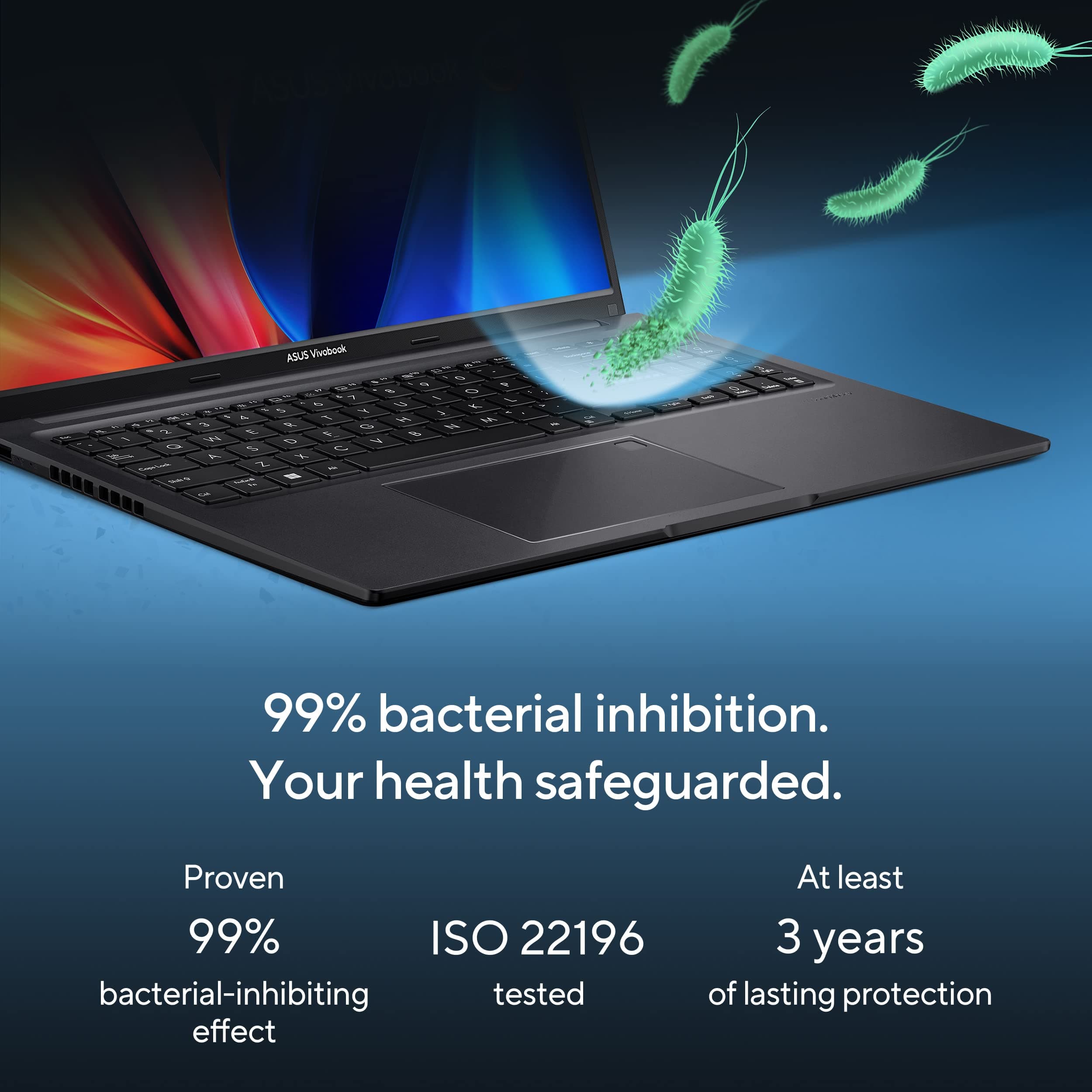 ASUS Vivobook 16 Laptop, 16” WUXGA (1920 x 1200) 16:10 Display, Intel Core i5-13500H CPU, Intel UHD Graphics, 8GB RAM, 512GB SSD, Windows 11 Home, Indie Black, F1605VA-DS52, view 3