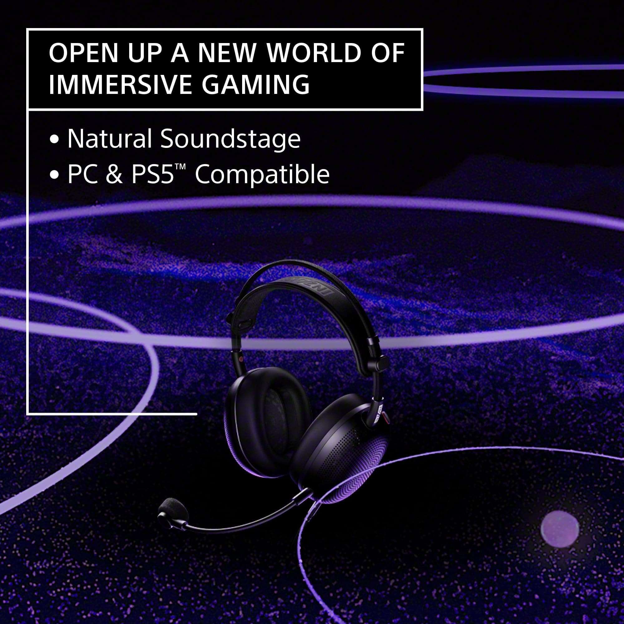 Sony INZONE H6 Air Wired Open-Back Gaming Headset with Mic, Black, view 2
