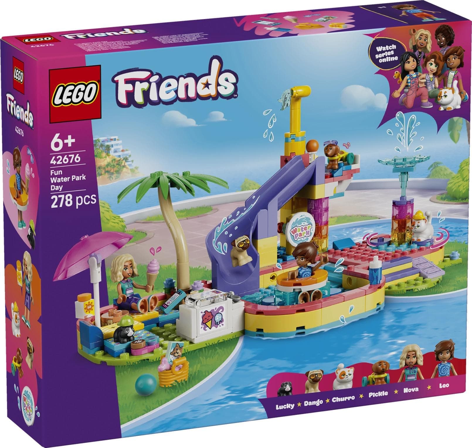 Lego 42676 Friends Water Park Toy, Birthday Present, Blocks, Education, Girls, Boys, Kids, 6 Years, 7 Years, 8 Years, 9 Years, Interior, Stylish, Pretend Play, Pretend Play, view 9