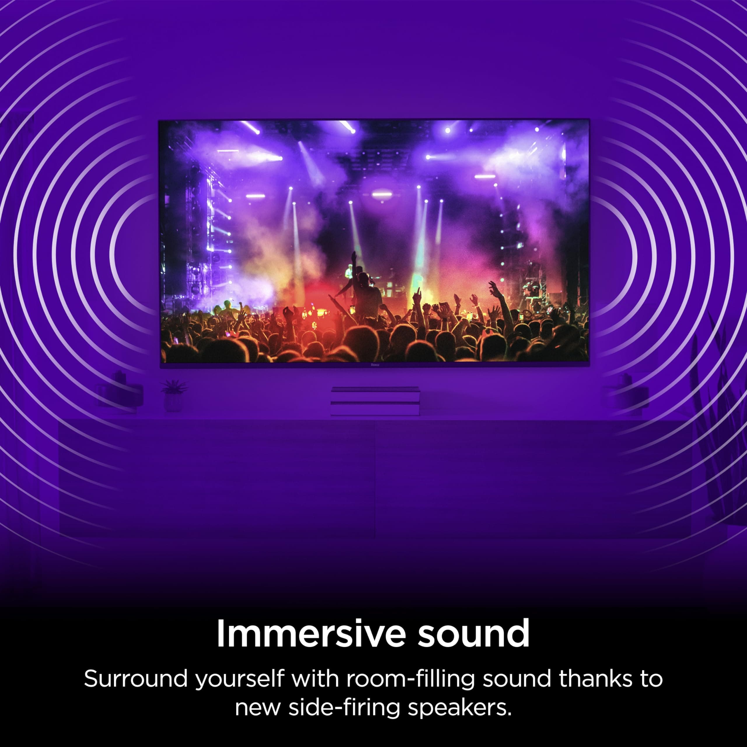 Roku Smart TV – 75-Inch Pro Series 4K QLED RokuTV with Backlit Roku Voice Remote Pro, Dolby Vision IQ, 120Hz Refresh Rate – Live Local News, Sports, Gaming, view 4