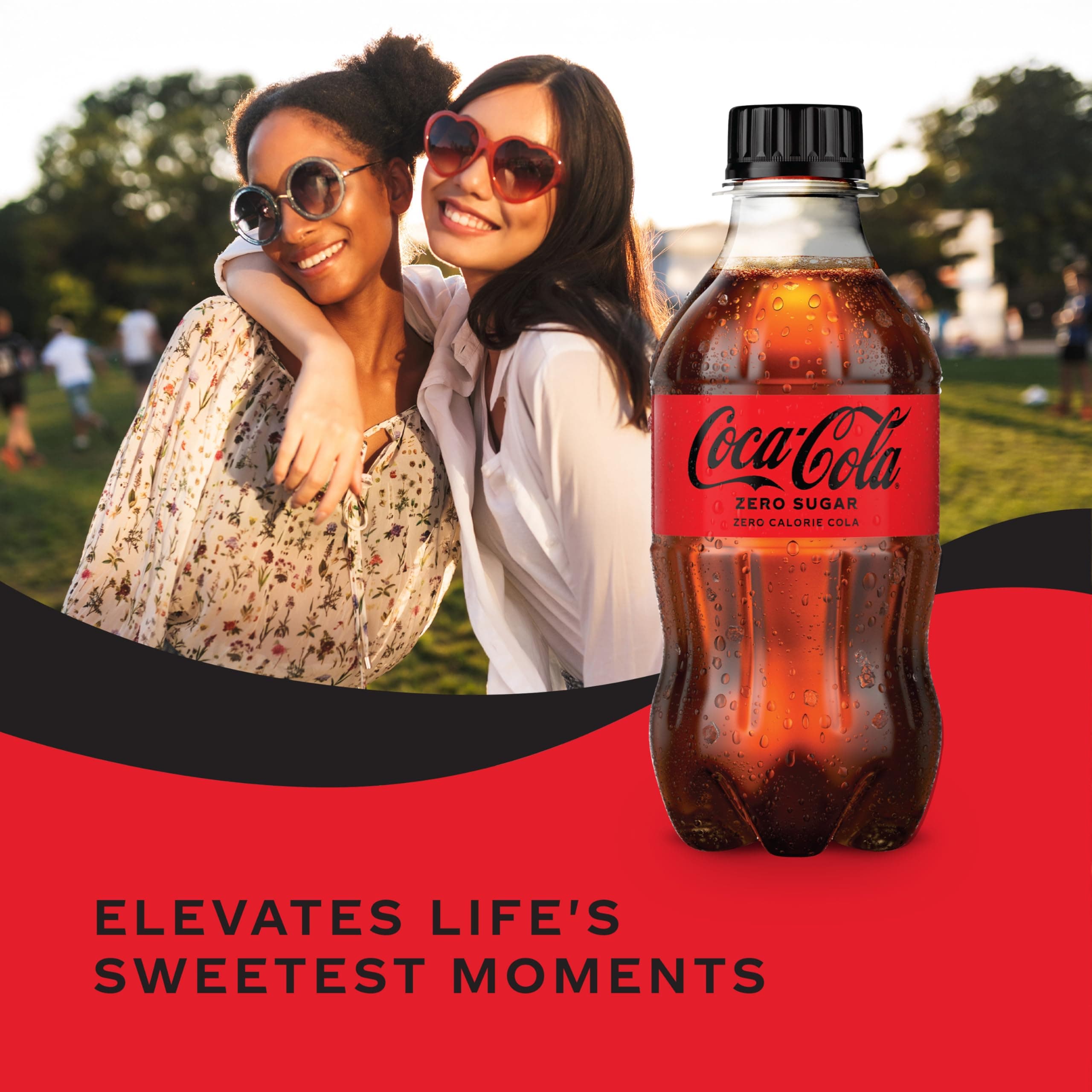 Coca-Cola Zero Sugar Soda Soft Drink, 12 fl oz Bottles, 8 Pack, view 5
