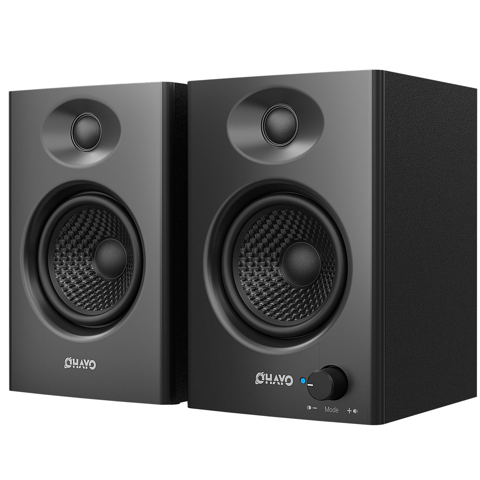 OHAYO 60W Computer Speakers, Bluetooth 5.3, Stereo 2.0, 1 Pair, Black