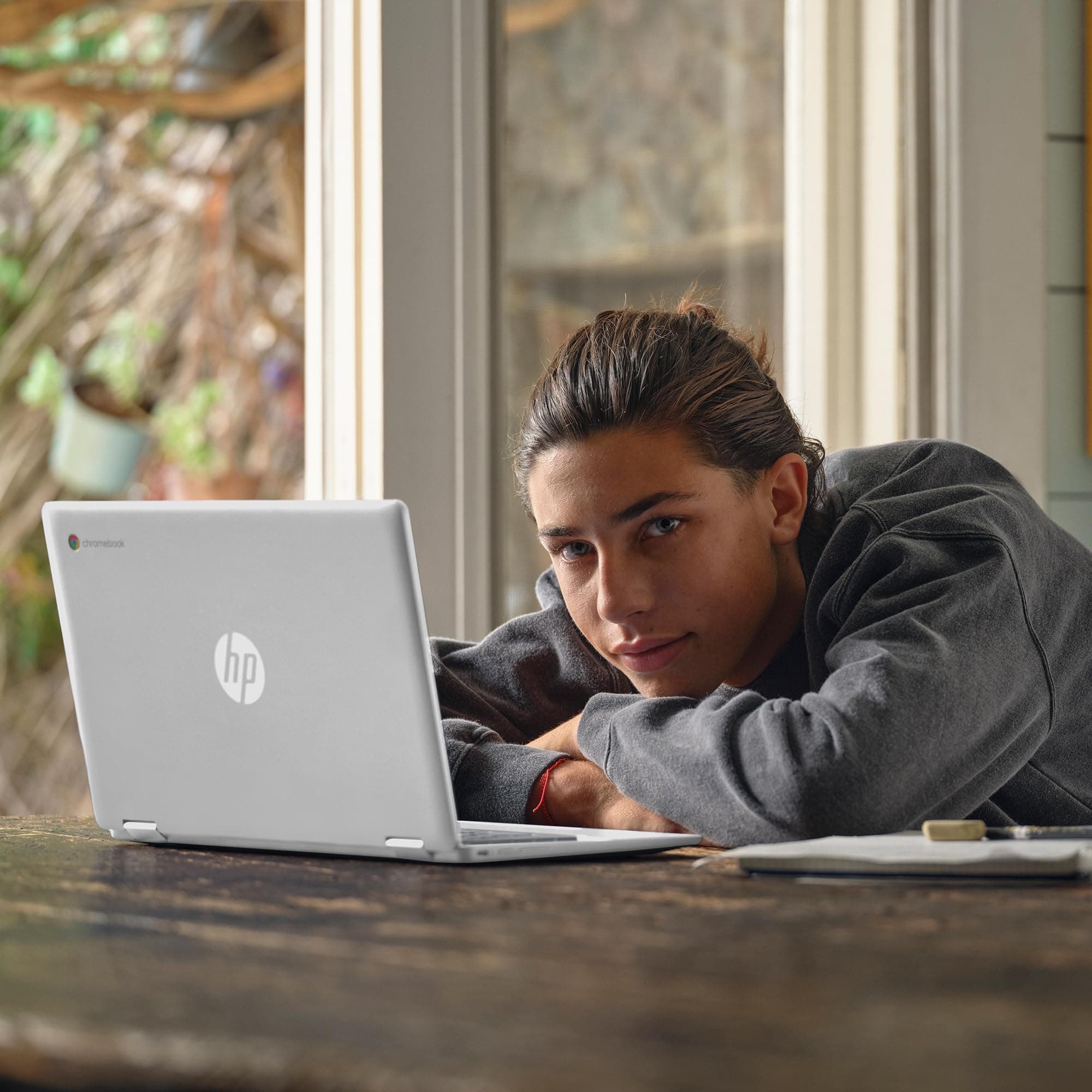 HP Chromebook 14 inch Laptop, FHD Display, Intel N100, 4 GB RAM, 64 GB eMMC, Intel UHD Graphics, Chrome OS 14a-nf0009nr (2024), view 9