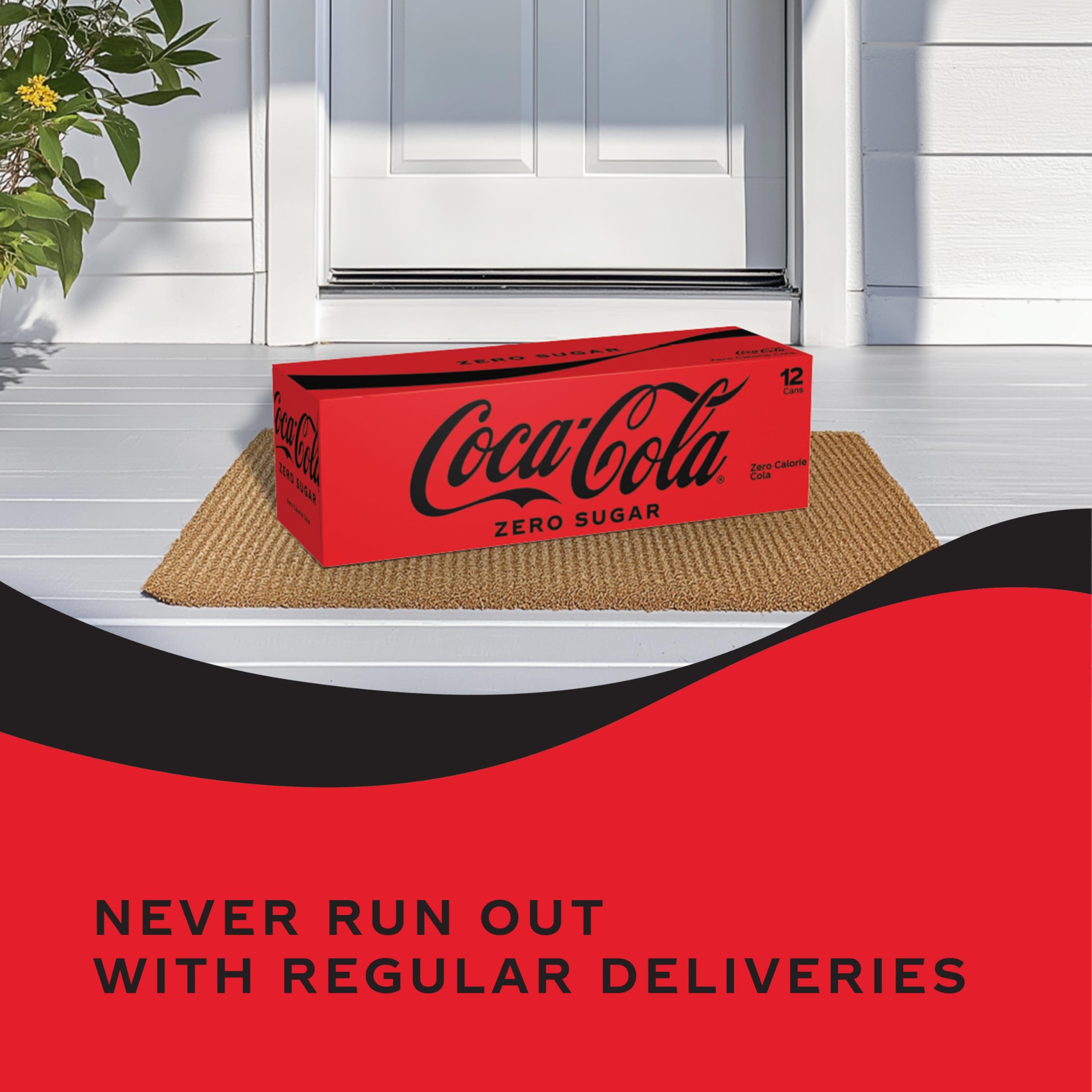 Coca-Cola Zero Sugar Soda Soft Drink, 12 fl oz Bottles, 8 Pack, view 8