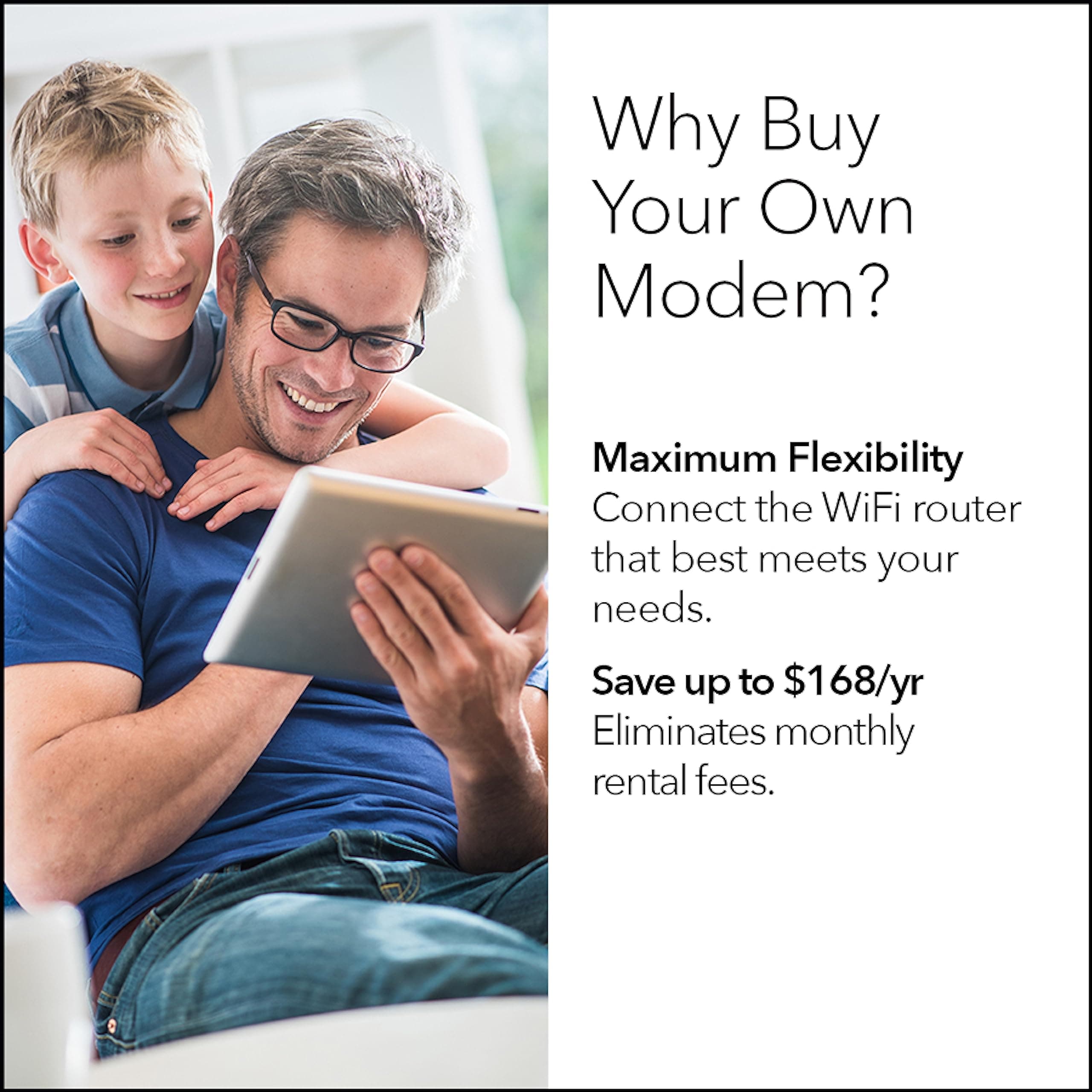 NETGEAR Nighthawk Cable Modem CM1200 - Compatible with All Cable Providers Including Xfinity by Comcast, Spectrum, Cox | for Plans Up to 1 Gbps | 4 x 1G Ethernet Ports | DOCSIS 3.1, Black, view 4