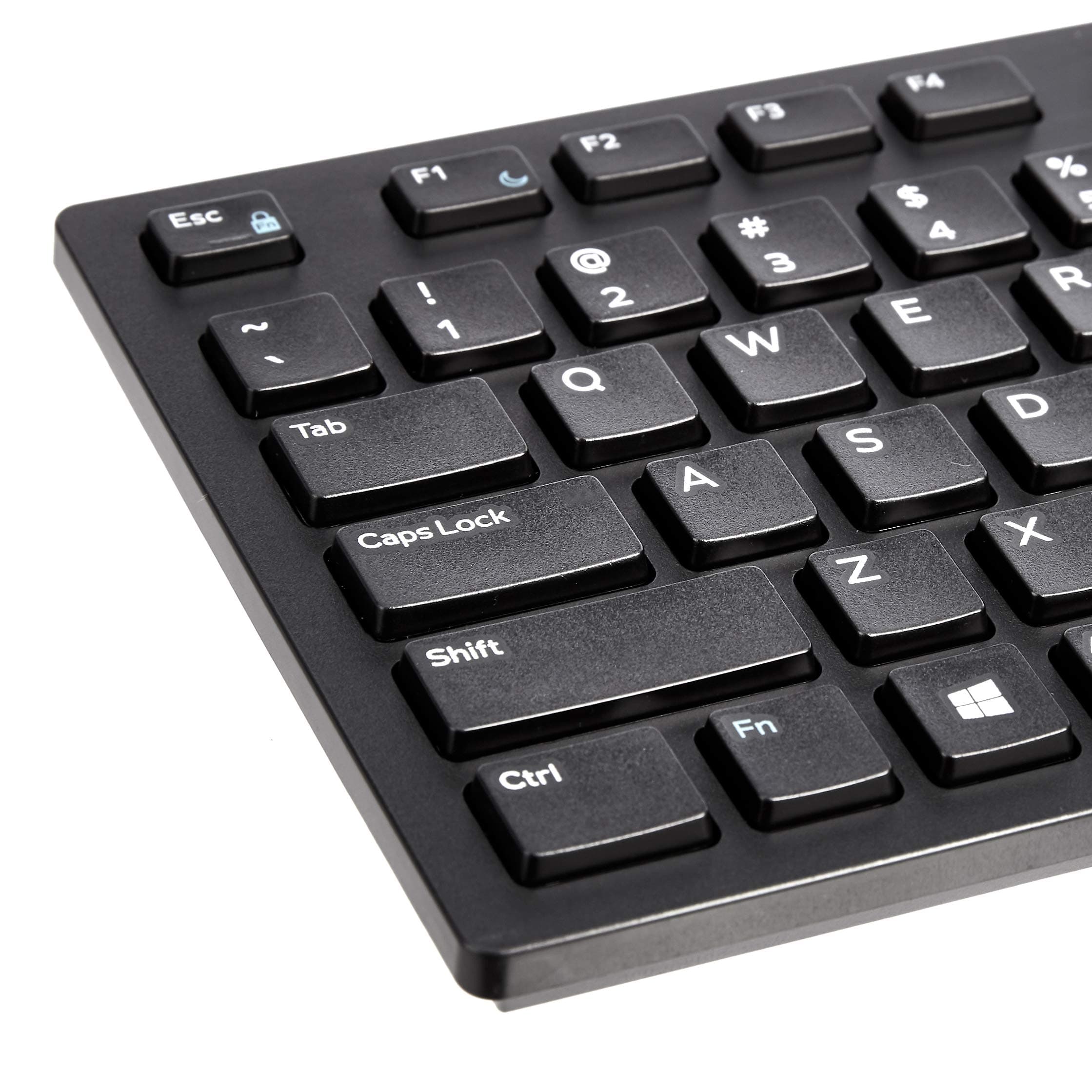 Amazon Basics Wired QWERTY Keyboard, Works with Windows, Plug and Play, Easy to Use with Media Control, Full-Sized, Black, view 3