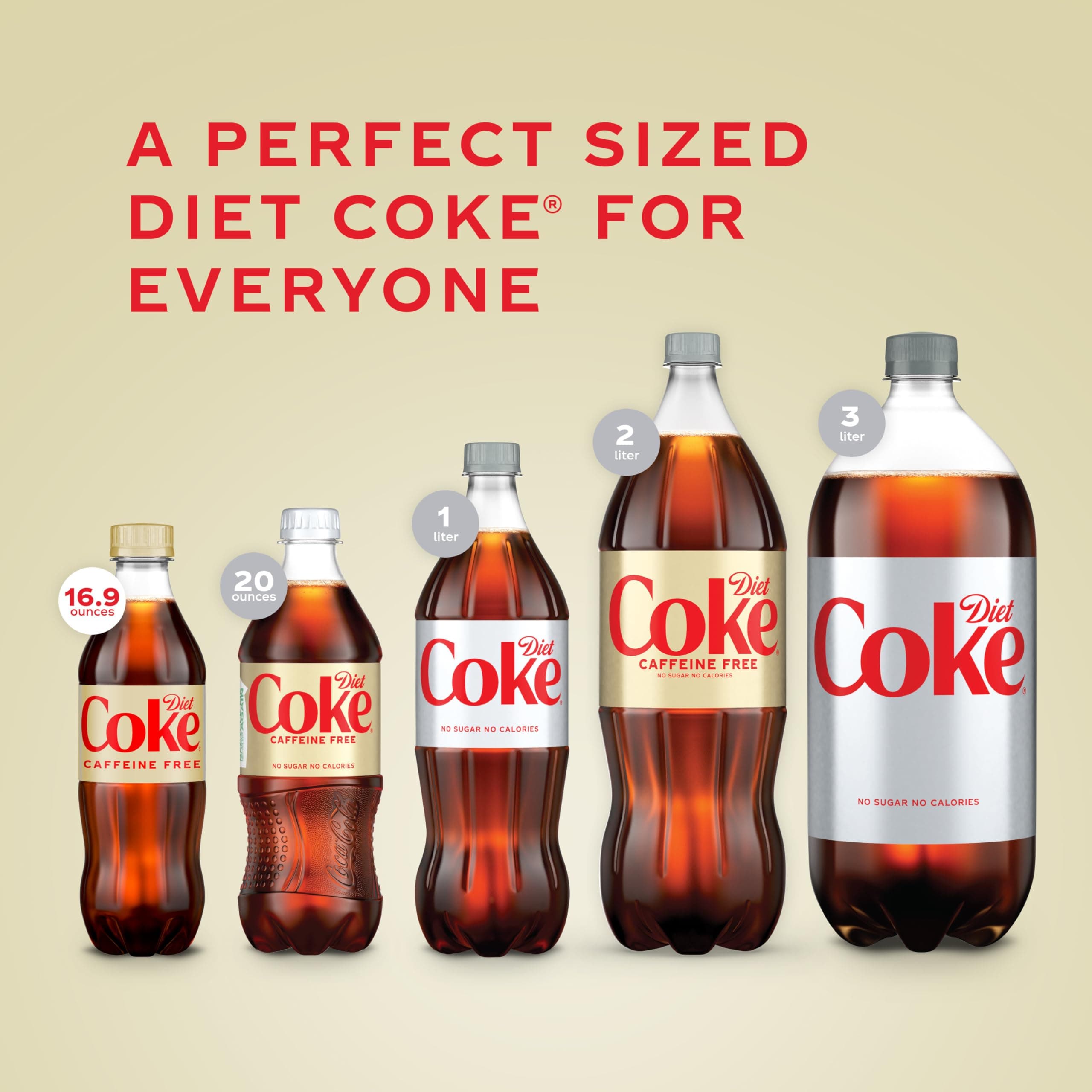 Diet Coke Caffeine-Free Soda Soft Drink Bottles, 16.9 fl oz, 6 Pack, view 6