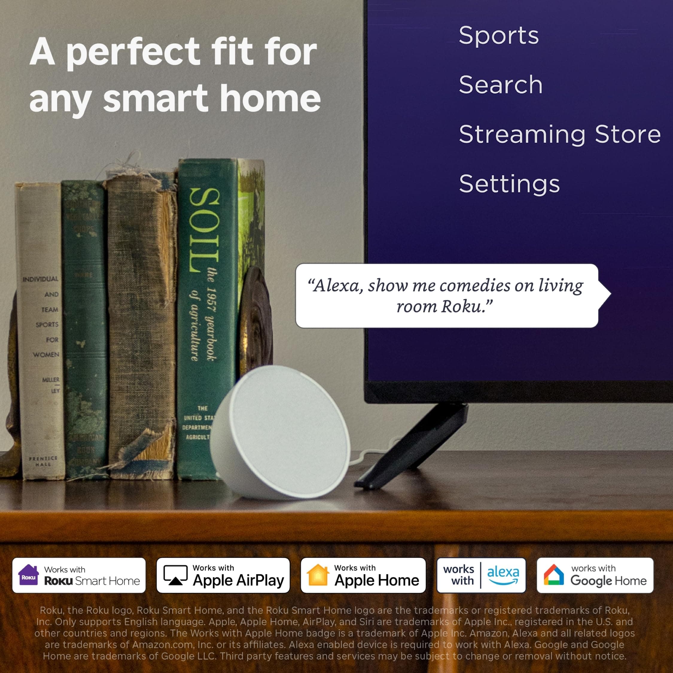 Roku Smart TV – 75-Inch Pro Series 4K QLED RokuTV with Backlit Roku Voice Remote Pro, Dolby Vision IQ, 120Hz Refresh Rate – Live Local News, Sports, Gaming, view 8