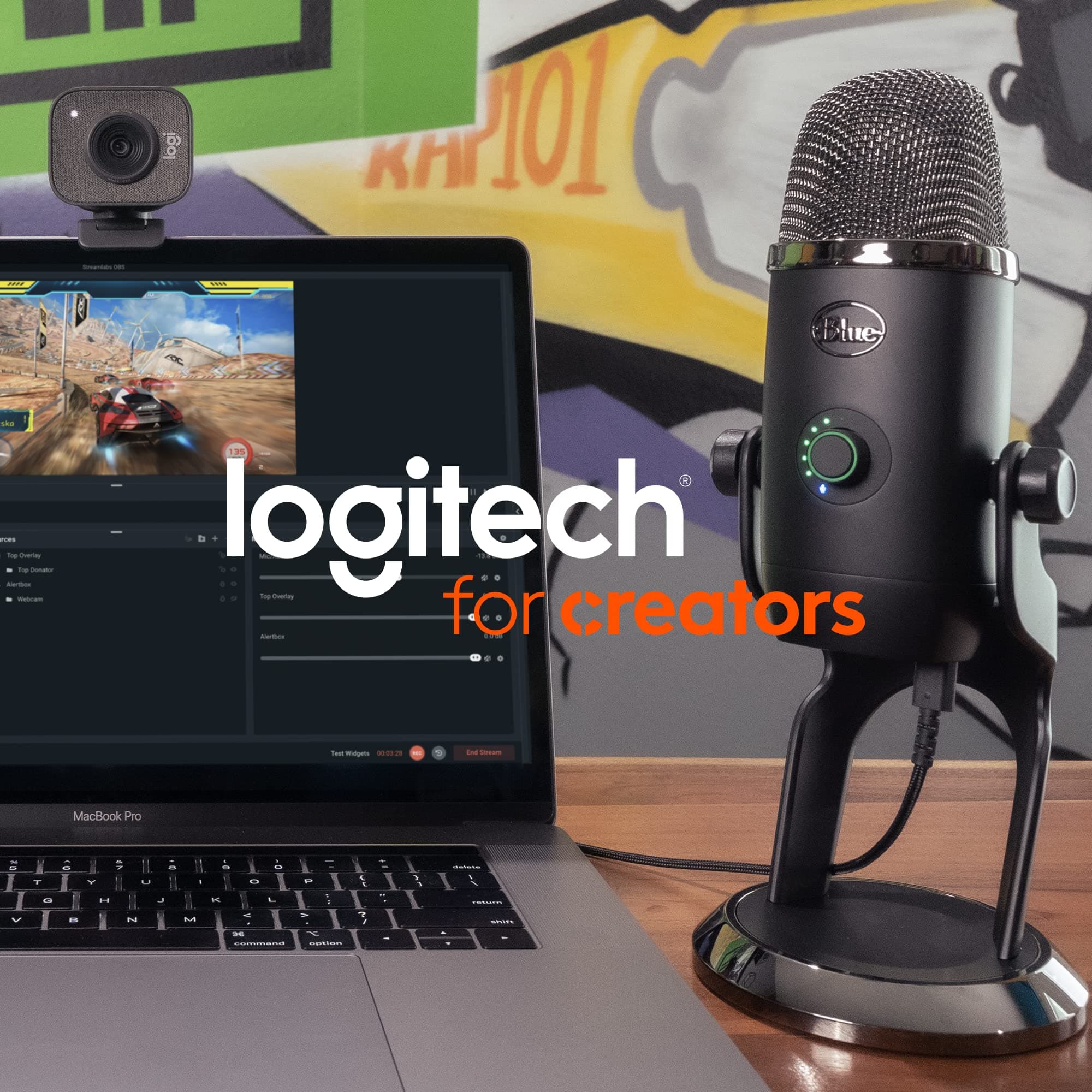 Logitech Creators Blue Yeti USB Microphone for PC, Mac, Gaming, Recording, Streaming, Podcasting, Studio and Computer Condenser Mic with Blue VO!CE effects, 4 Pickup Patterns, Plug and Play - Blackout, view 11