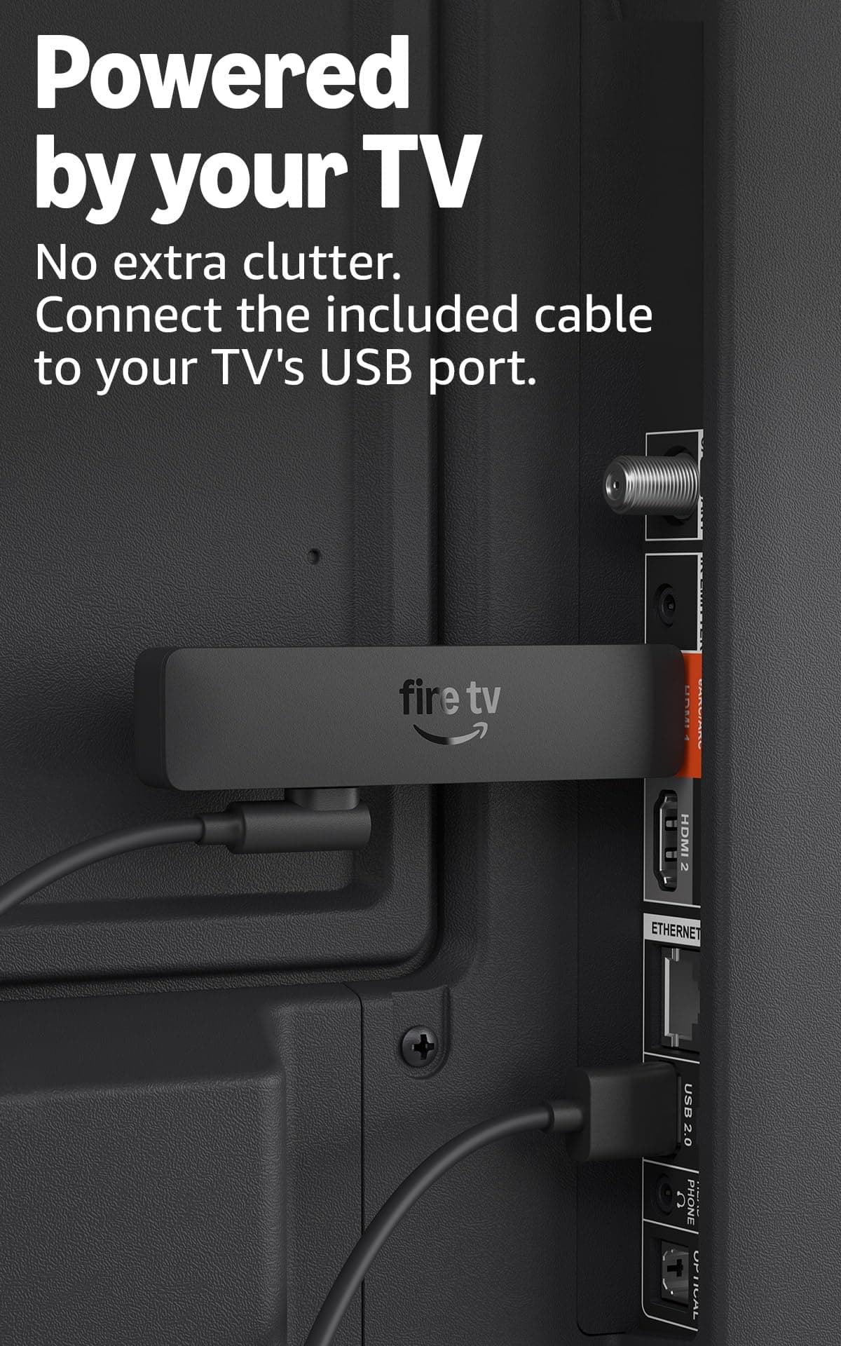 Amazon Fire TV Stick HD (newest model), free & live TV, Alexa Voice Remote, powered by the TV, effortless setup, find shows faster with Alexa+, view 4