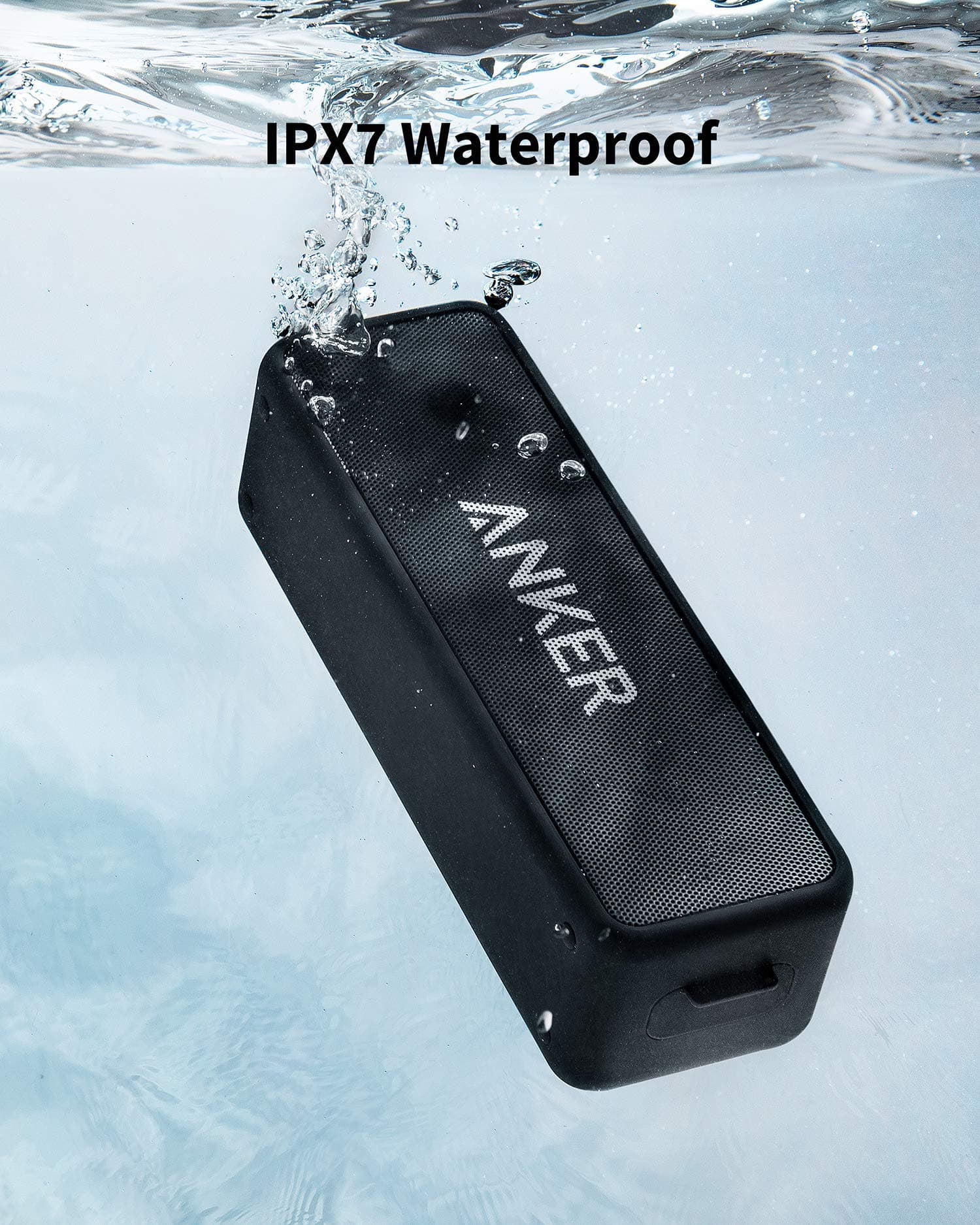Anker soundcore 2 Portable Bluetooth Speaker, 24-Hour Playtime, IPX7, view 3