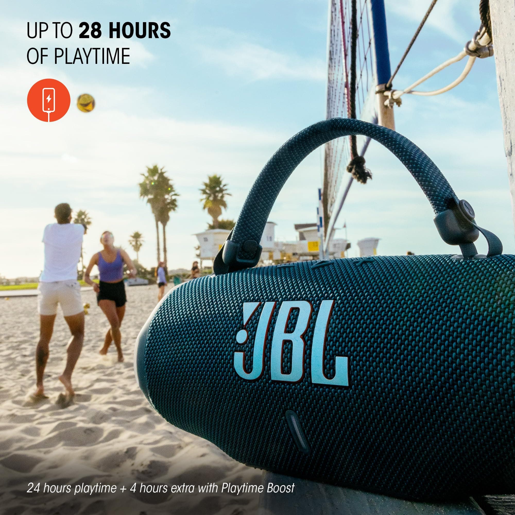 JBL Charge 6 Portable Bluetooth Speaker, Waterproof, Drop-Proof - Black, view 6