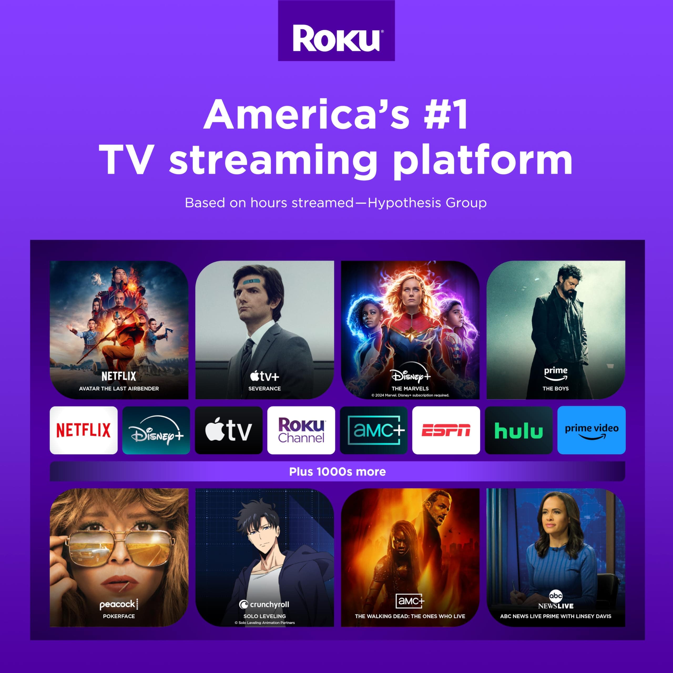Roku Smart TV – 75-Inch Pro Series 4K QLED RokuTV with Backlit Roku Voice Remote Pro, Dolby Vision IQ, 120Hz Refresh Rate – Live Local News, Sports, Gaming, view 7