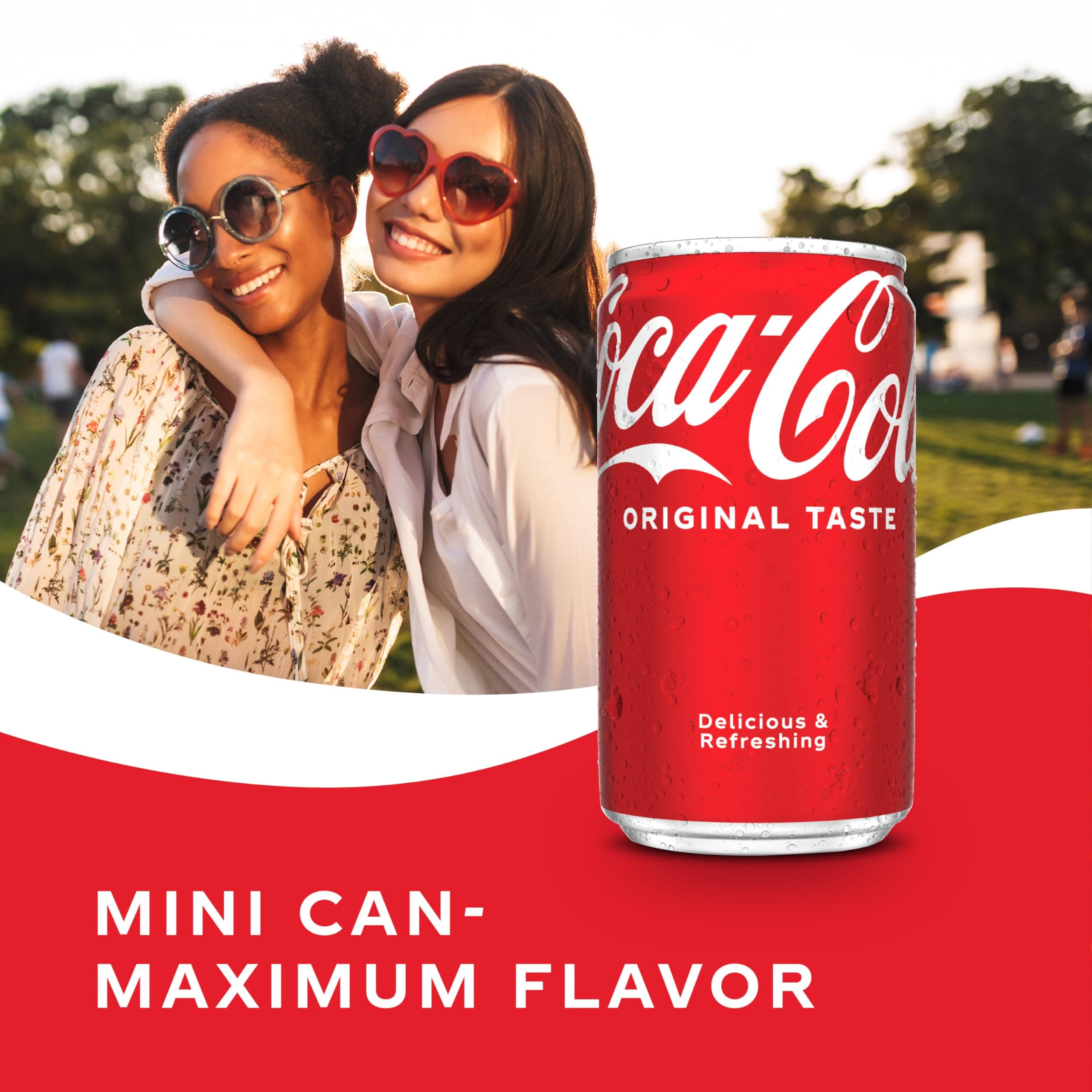 Coca-Cola Soda Soft Drink Fridge Pack Mini Cans, 7.5 fl oz, 10 Pack, view 5