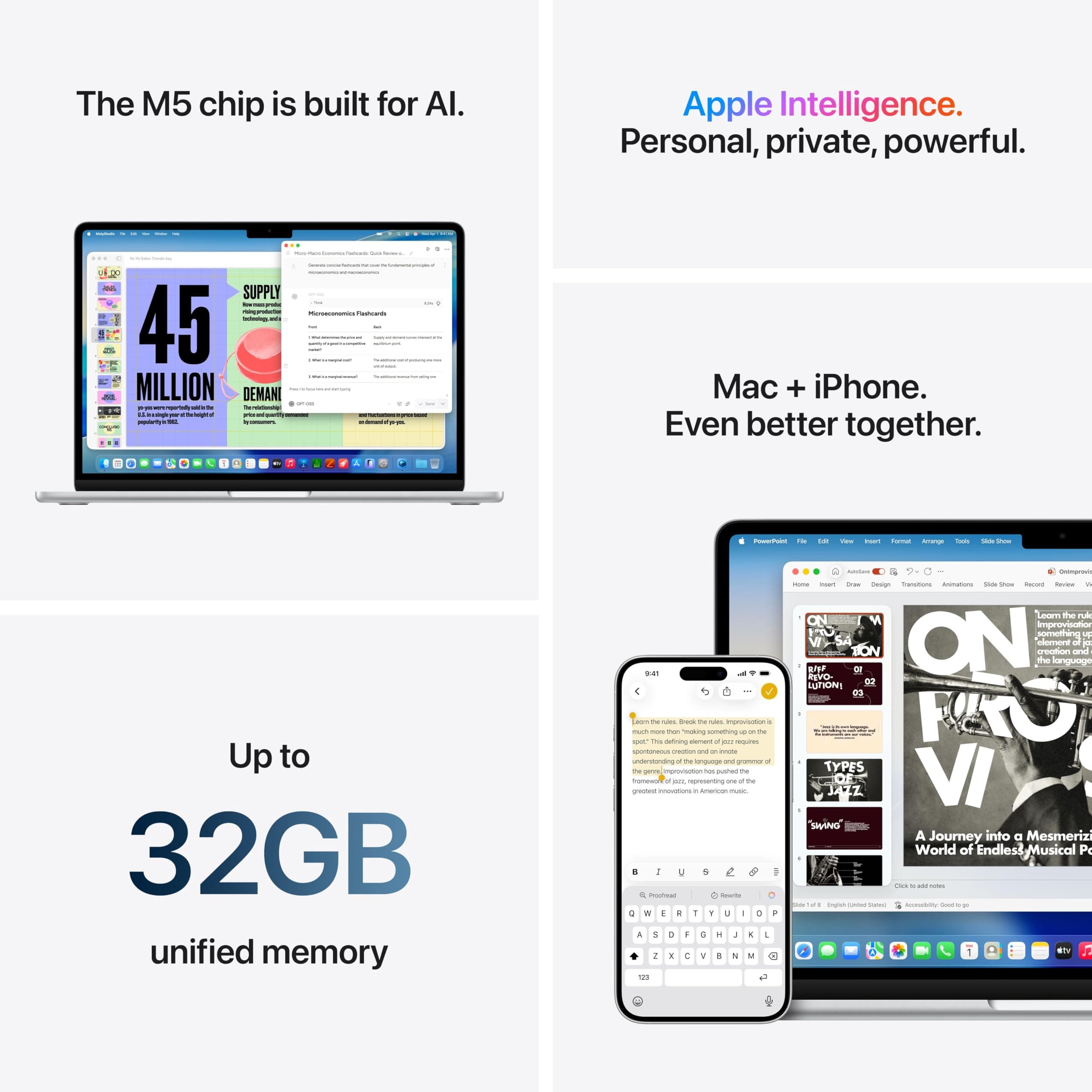 Apple 2026 MacBook Air 15-inch Laptop with M5 chip: Built for AI, 15.3-inch Liquid Retina Display, 16GB Unified Memory, 512GB SSD, 12MP Center Stage Camera, Touch ID, Wi-Fi 7; Midnight, view 8