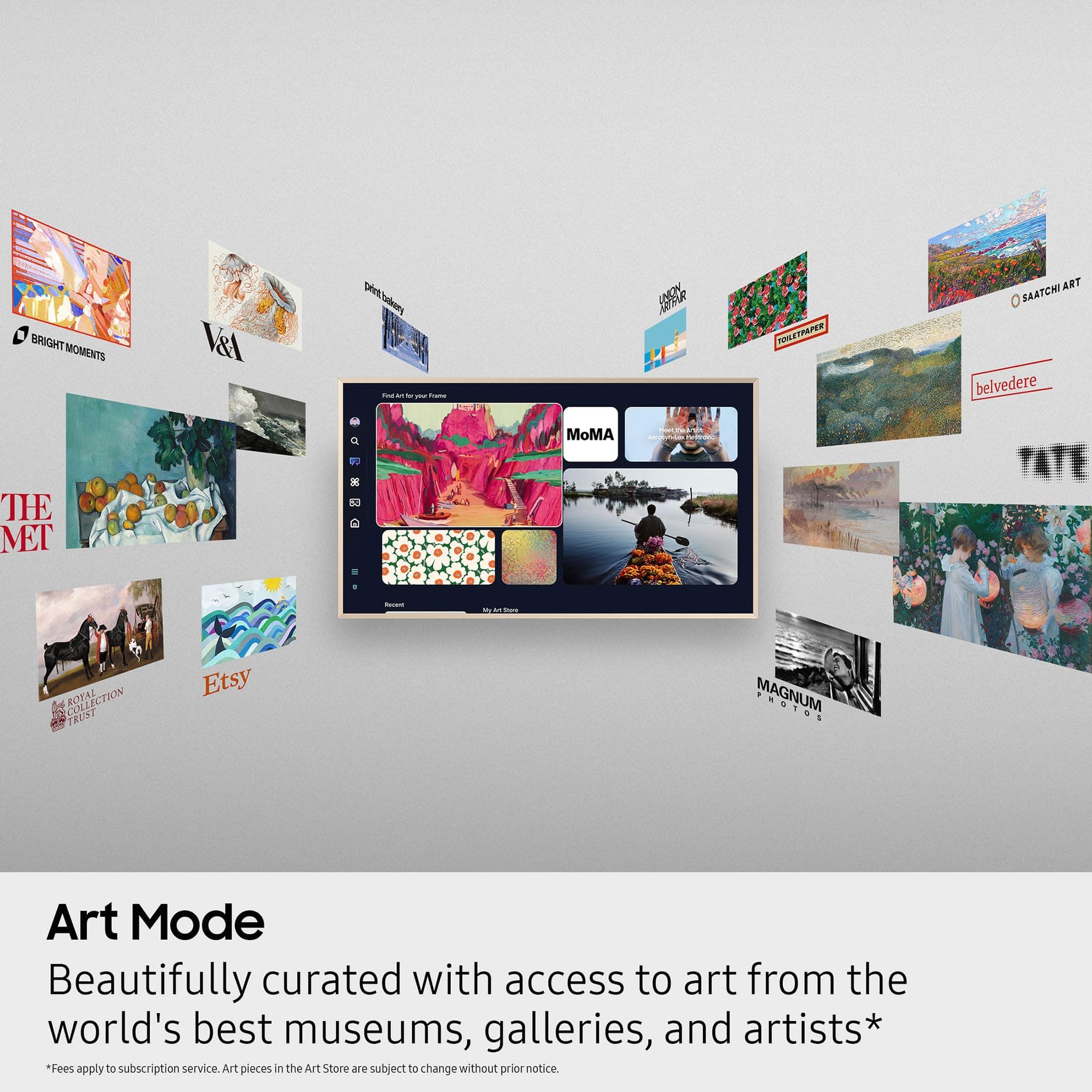 Samsung 55-Inch Class The Frame LS03F 4K QLED Smart TV (2025 Model) Slim Fit Wall Mount, Modern Frame Design, NQ4 AI Gen2 Processor, Art Mode, Artful Picture Quality, Samsung Vision AI, Alexa Built-in, view 10
