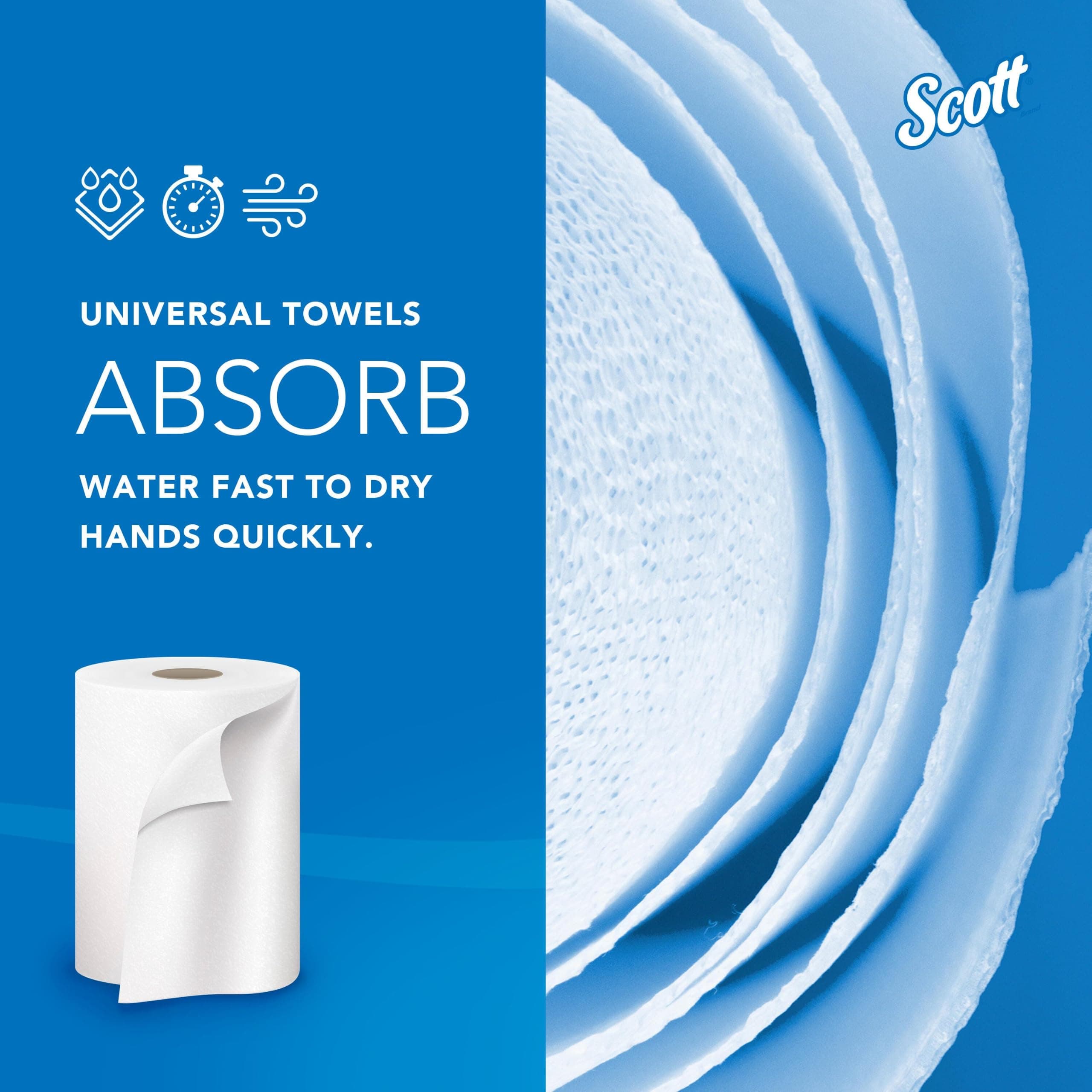 Scott Professional Hard Roll Paper Towels, Bulk, 6 Rolls x 1000' (01005), view 5