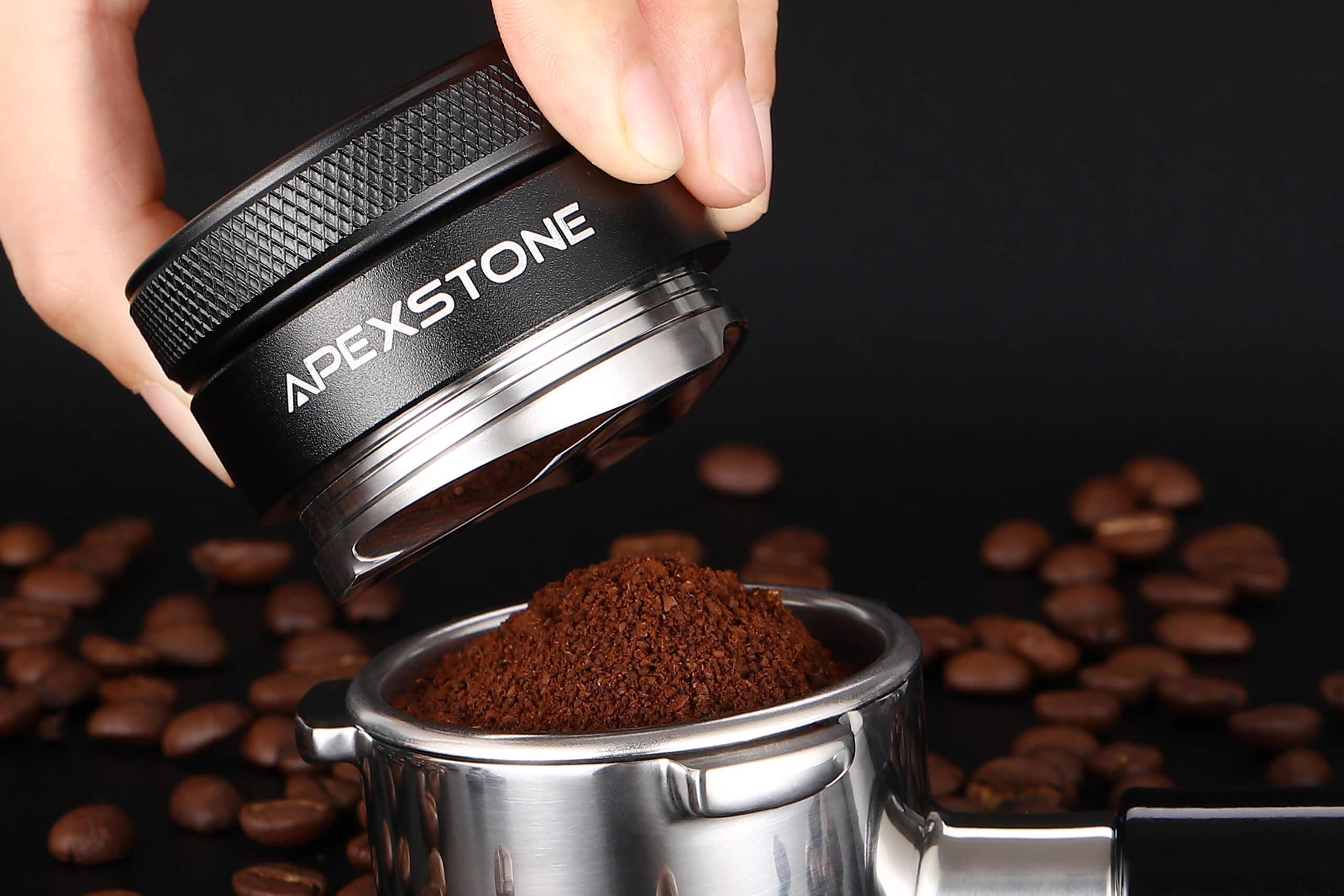 Apexstone 51mm Coffee Distributor, Adjustable 51mm Espresso Distributor & Coffee Leveler, Stainless Steel 51mm Espresso Distribution Tool for 51mm Portafilter, view 2