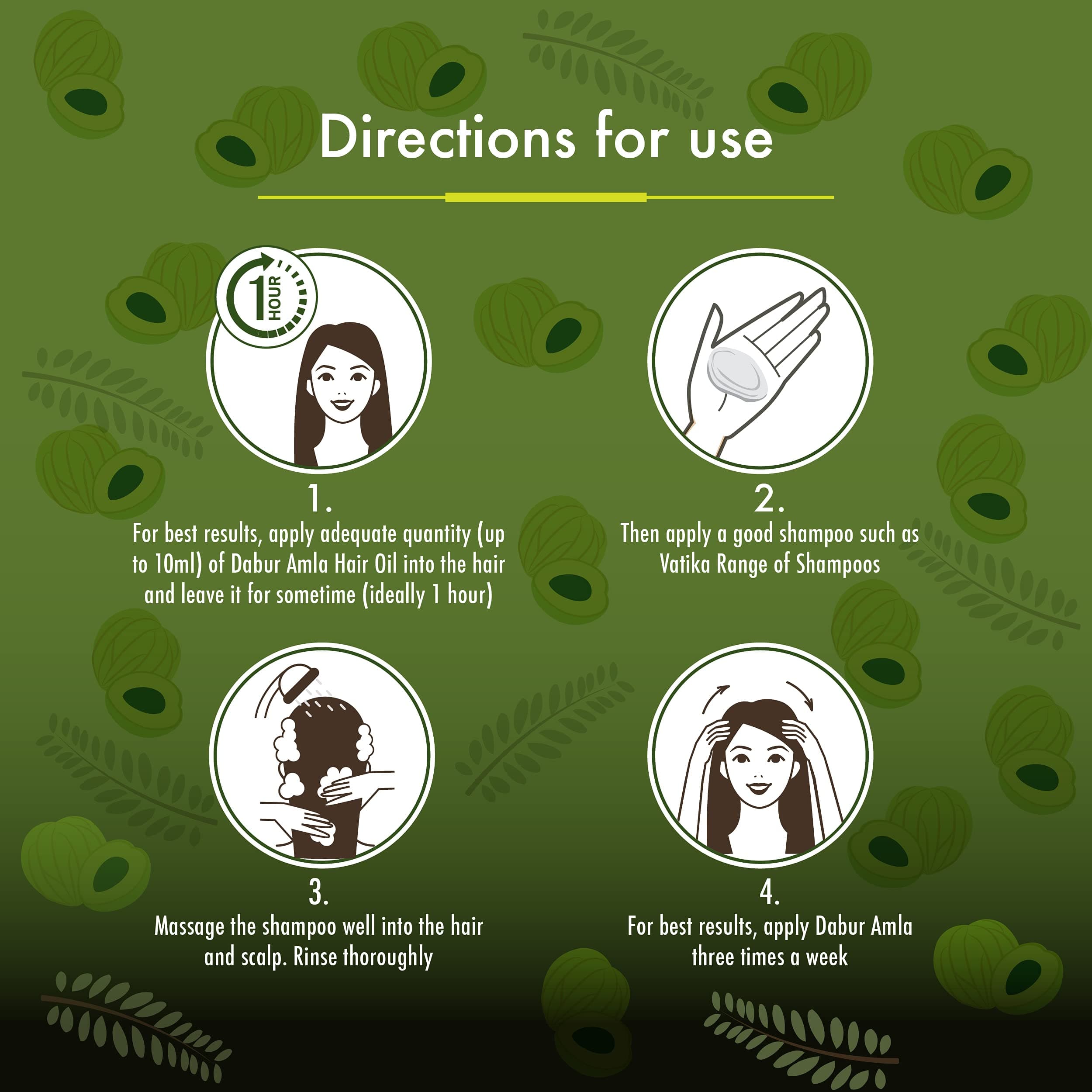 Dabur Amla Hair Oil with Pure Amla Botanical Extracts for Men & Women 500ml, view 6