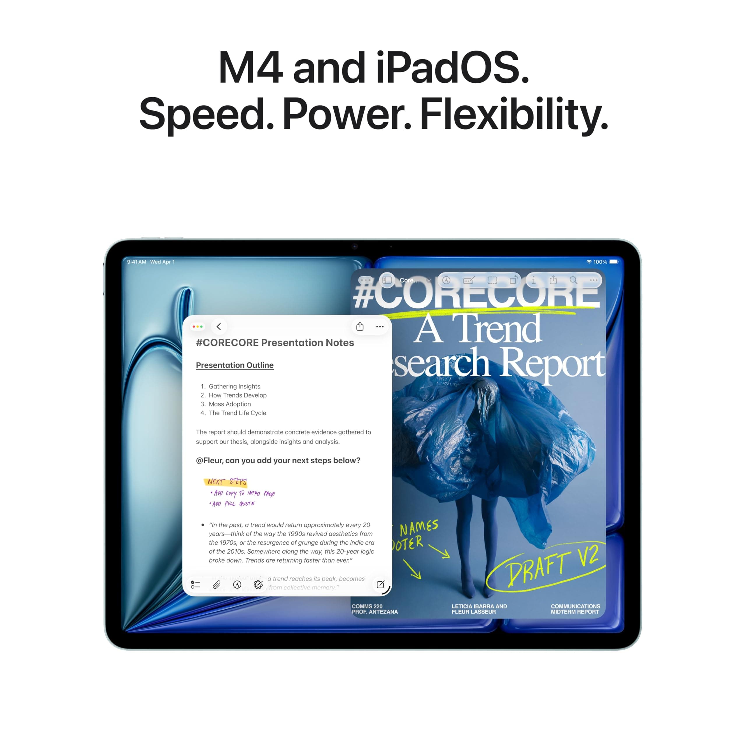 Apple iPad Air 13-inch (M4): Liquid Retina Display, 128GB, 12MP Front/Back Camera, Wi-Fi 7 with Apple N1, Touch ID, All-Day Battery Life — Purple, view 5