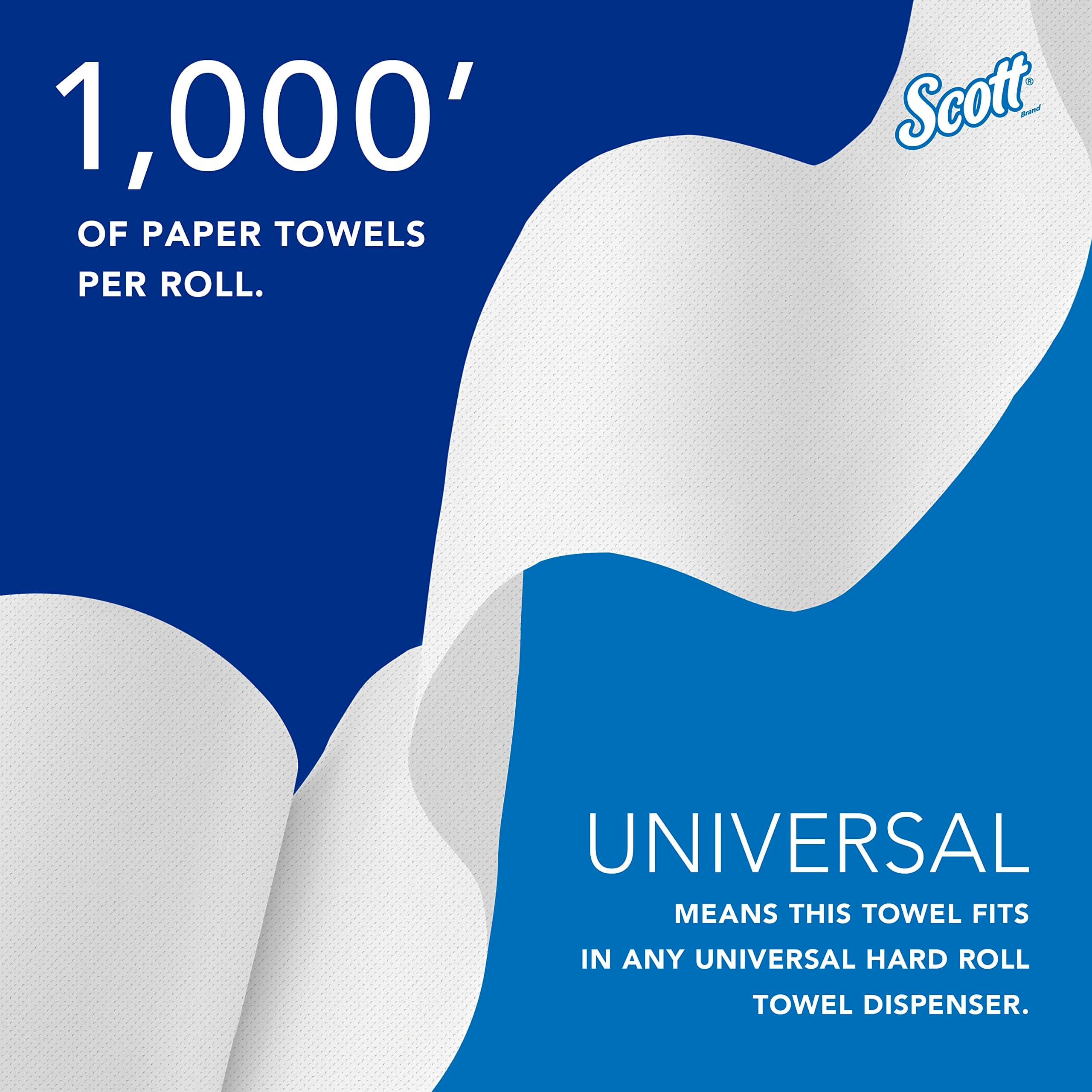 Scott Professional Hard Roll Paper Towels, Bulk, 6 Rolls x 1000' (01005), view 10