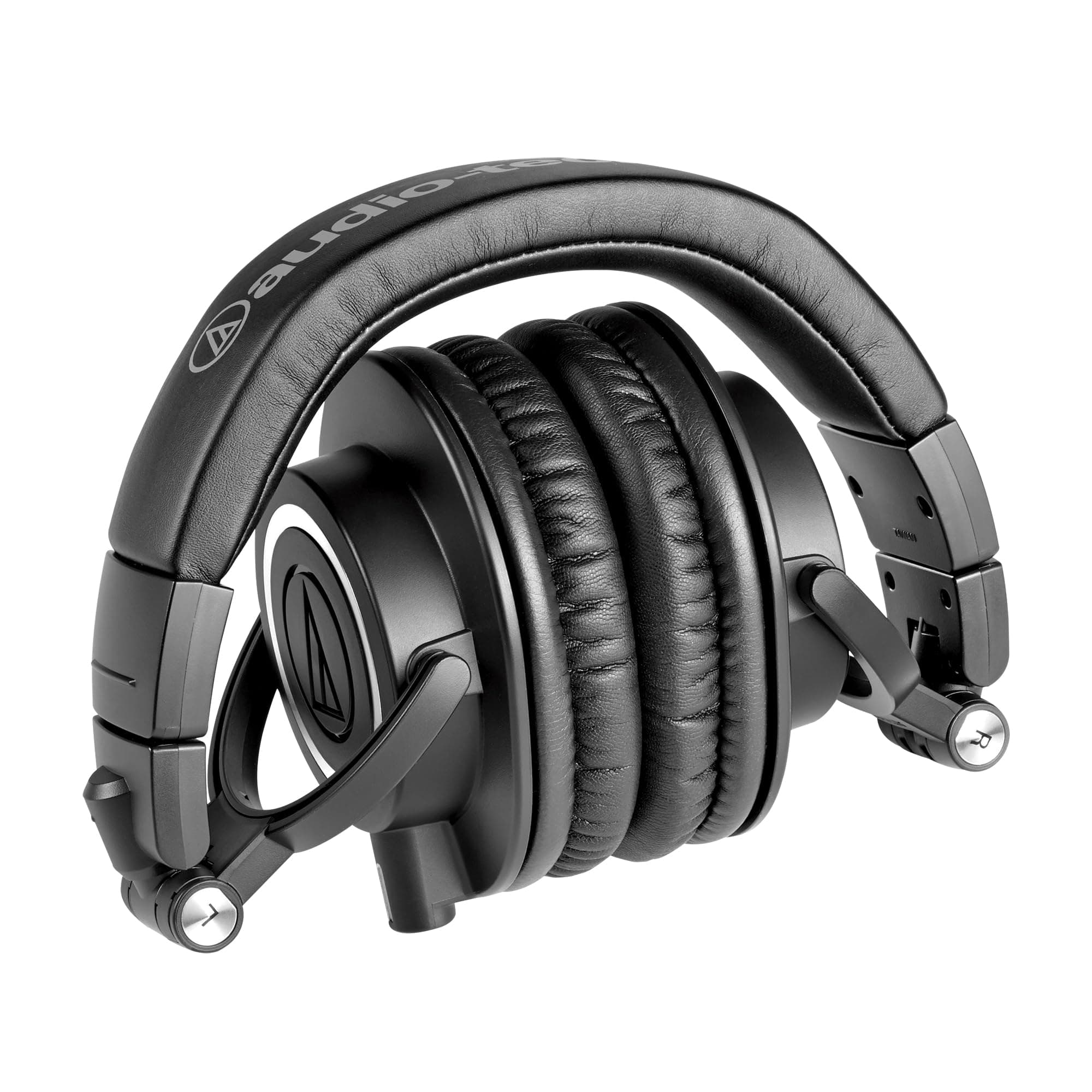 Audio-Technica ATH-M50X Professional Studio Monitor Headphones, Black, Professional Grade, Critically Acclaimed, with Detachable Cable, view 3