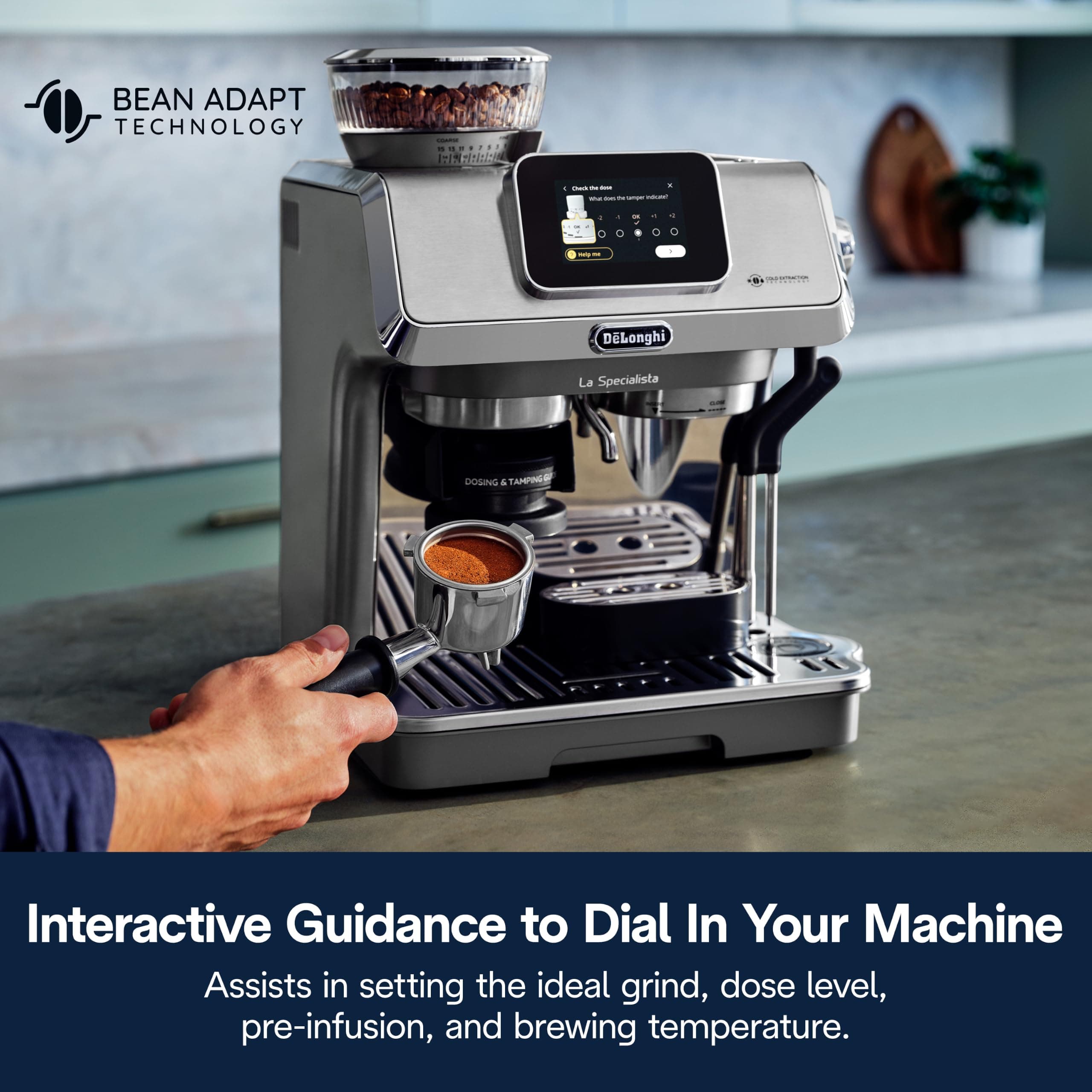 De'Longhi La Specialista Touch Espresso Machine with Coffee Grinder, view 5